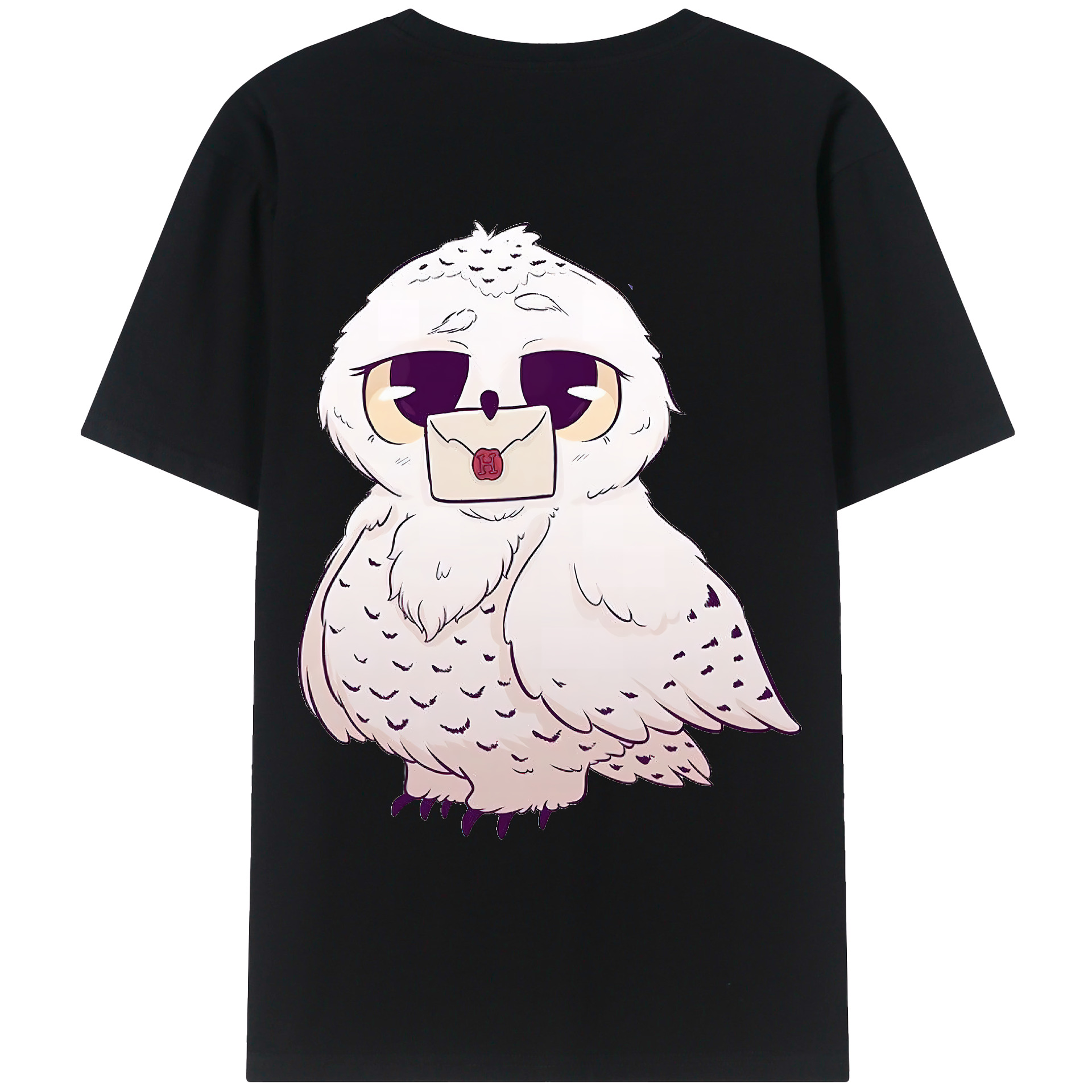 （画像用） Harry Potter ハリー・ポッターシリーズ 綿100％ メンズ半袖Tシャツ（バックプリント） 通気性