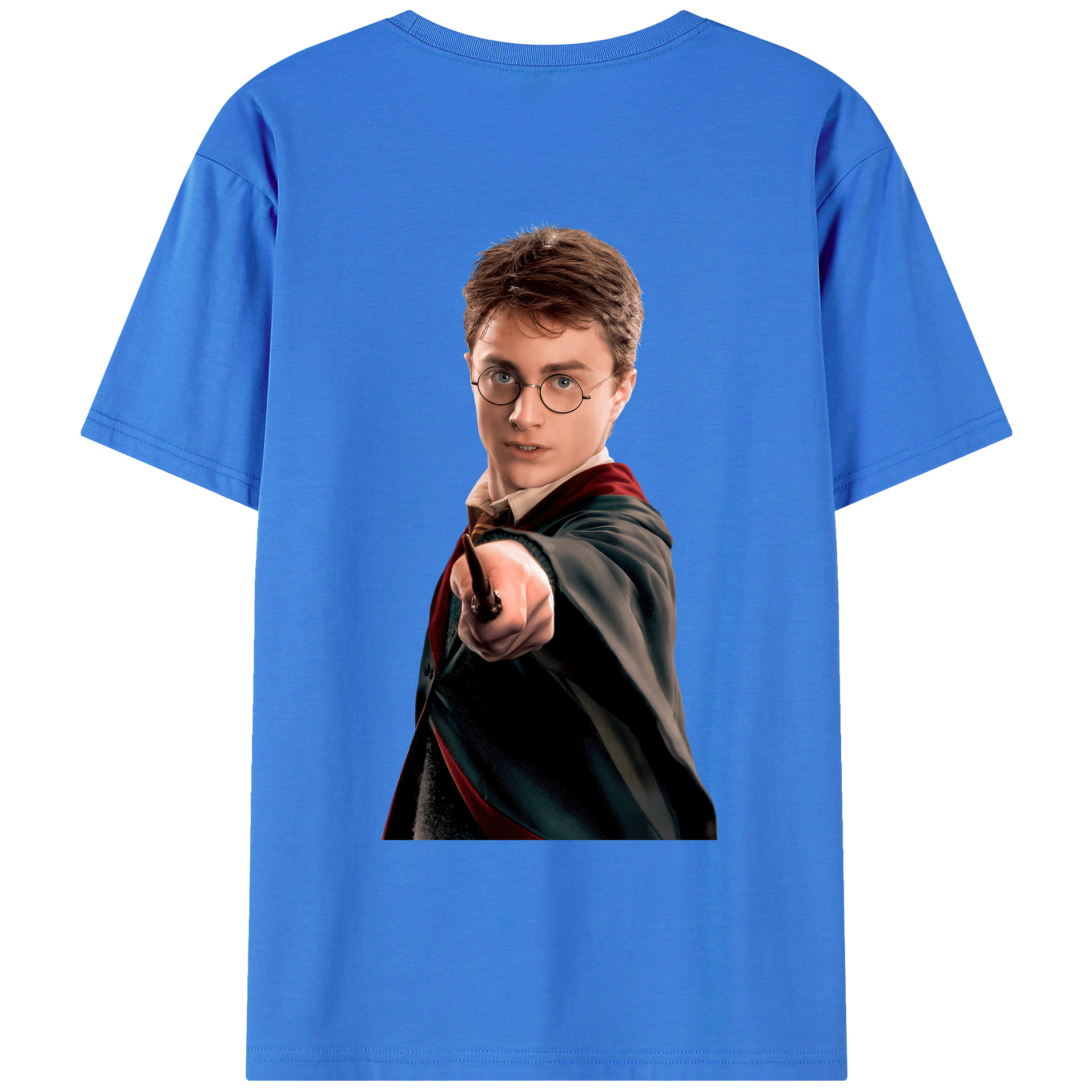 （画像用） Harry Potter ハリー・ポッターシリーズ 綿100％ メンズ半袖Tシャツ（バックプリント） 通気性