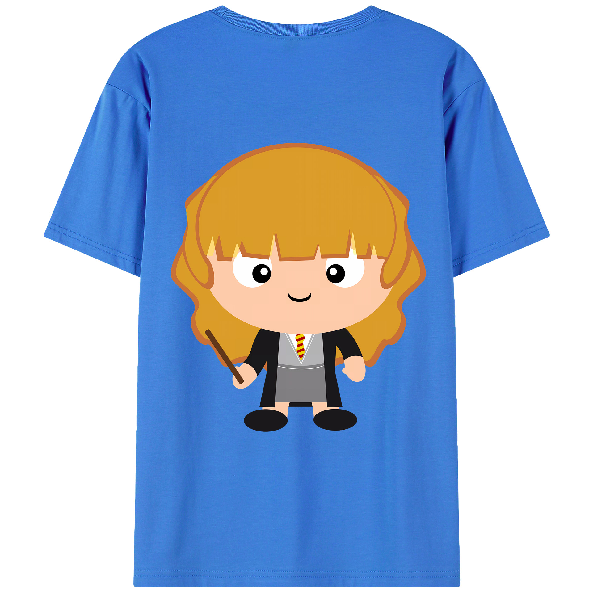 （画像用） Harry Potter ハリー・ポッターシリーズ 綿100％ メンズ半袖Tシャツ（バックプリント） 通気性