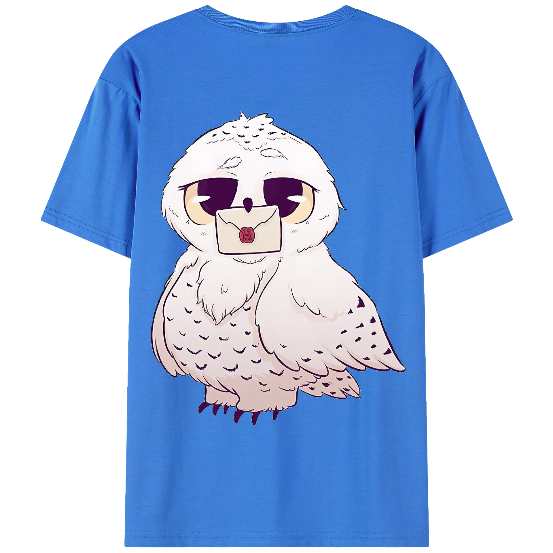（画像用） Harry Potter ハリー・ポッターシリーズ 綿100％ メンズ半袖Tシャツ（バックプリント） 通気性