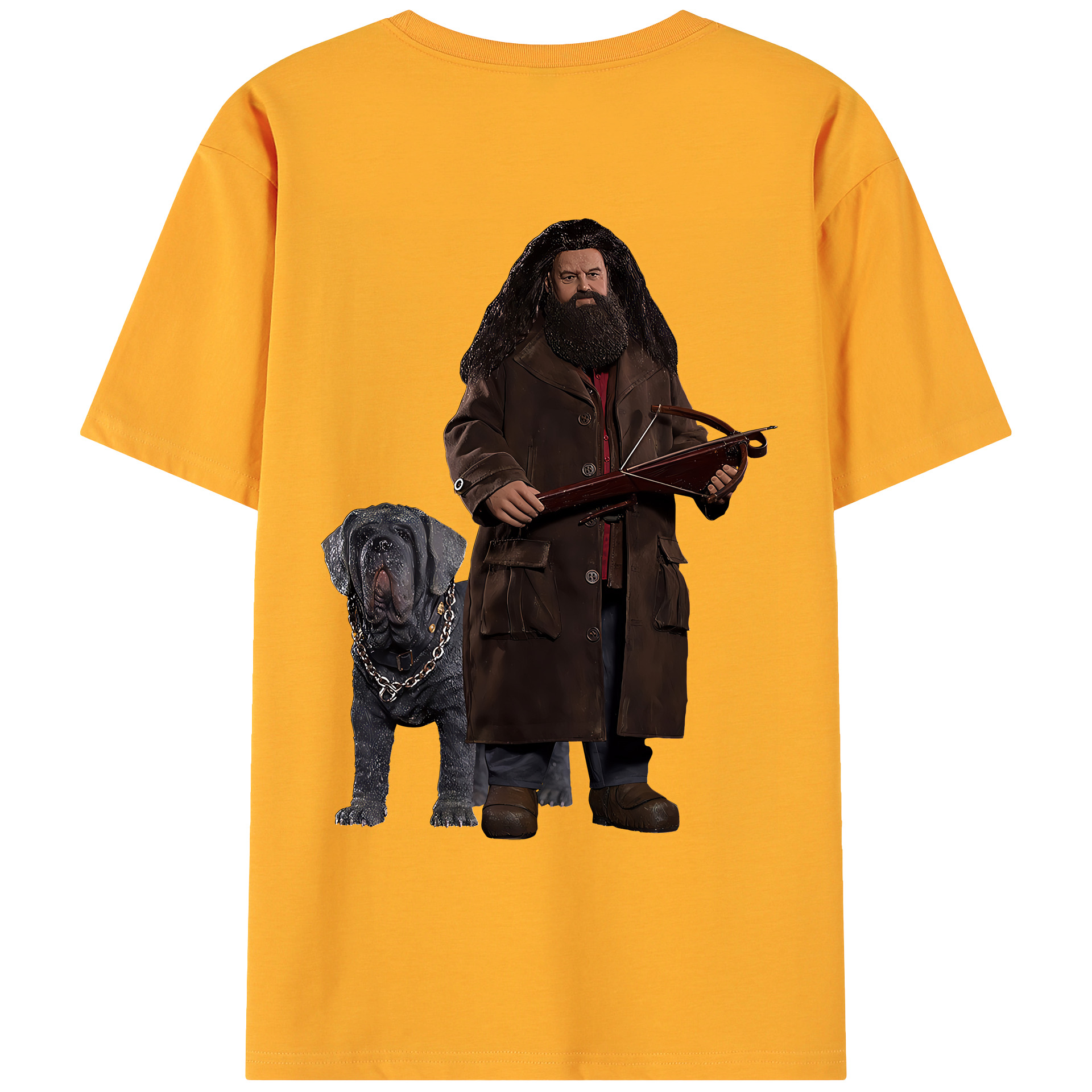 （画像用） Harry Potter ハリー・ポッターシリーズ 綿100％ メンズ半袖Tシャツ（バックプリント） 通気性