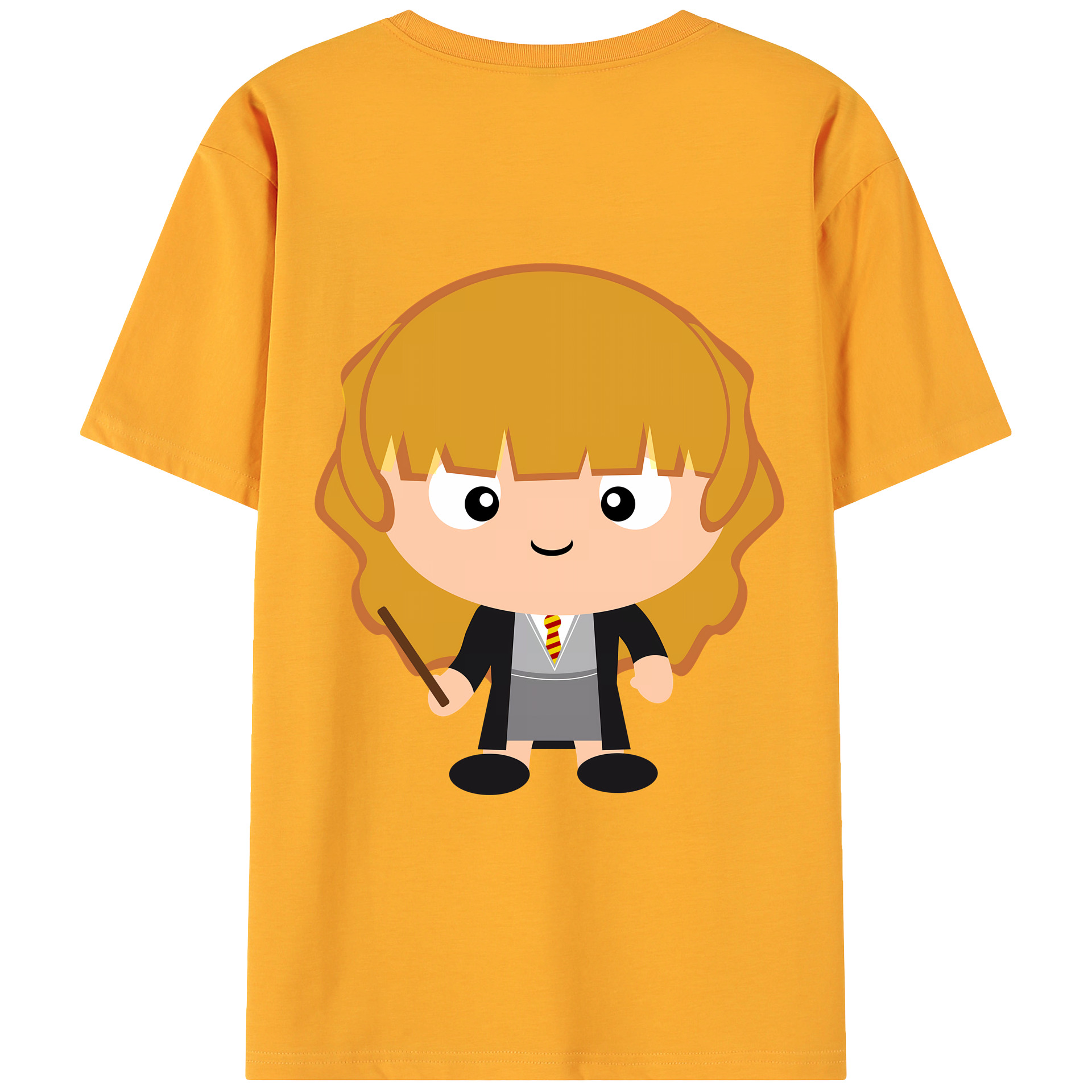 （画像用） Harry Potter ハリー・ポッターシリーズ 綿100％ メンズ半袖Tシャツ（バックプリント） 通気性