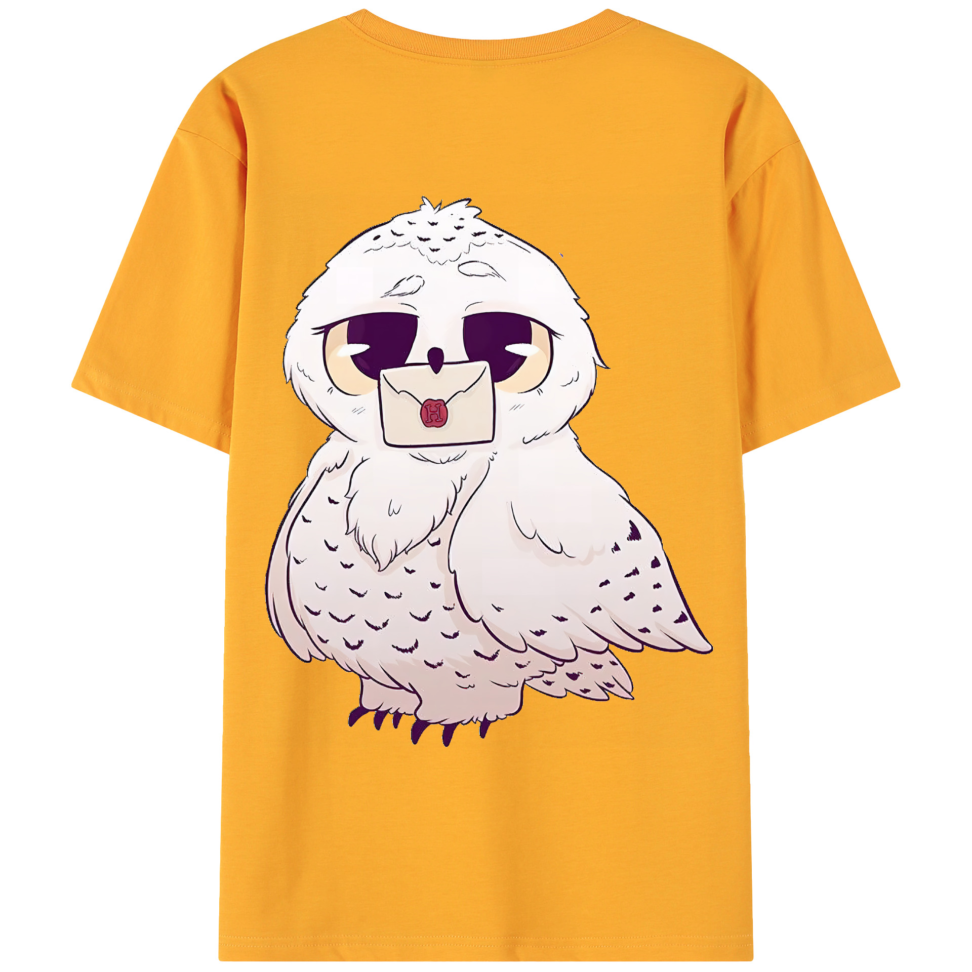 （画像用） Harry Potter ハリー・ポッターシリーズ 綿100％ メンズ半袖Tシャツ（バックプリント） 通気性