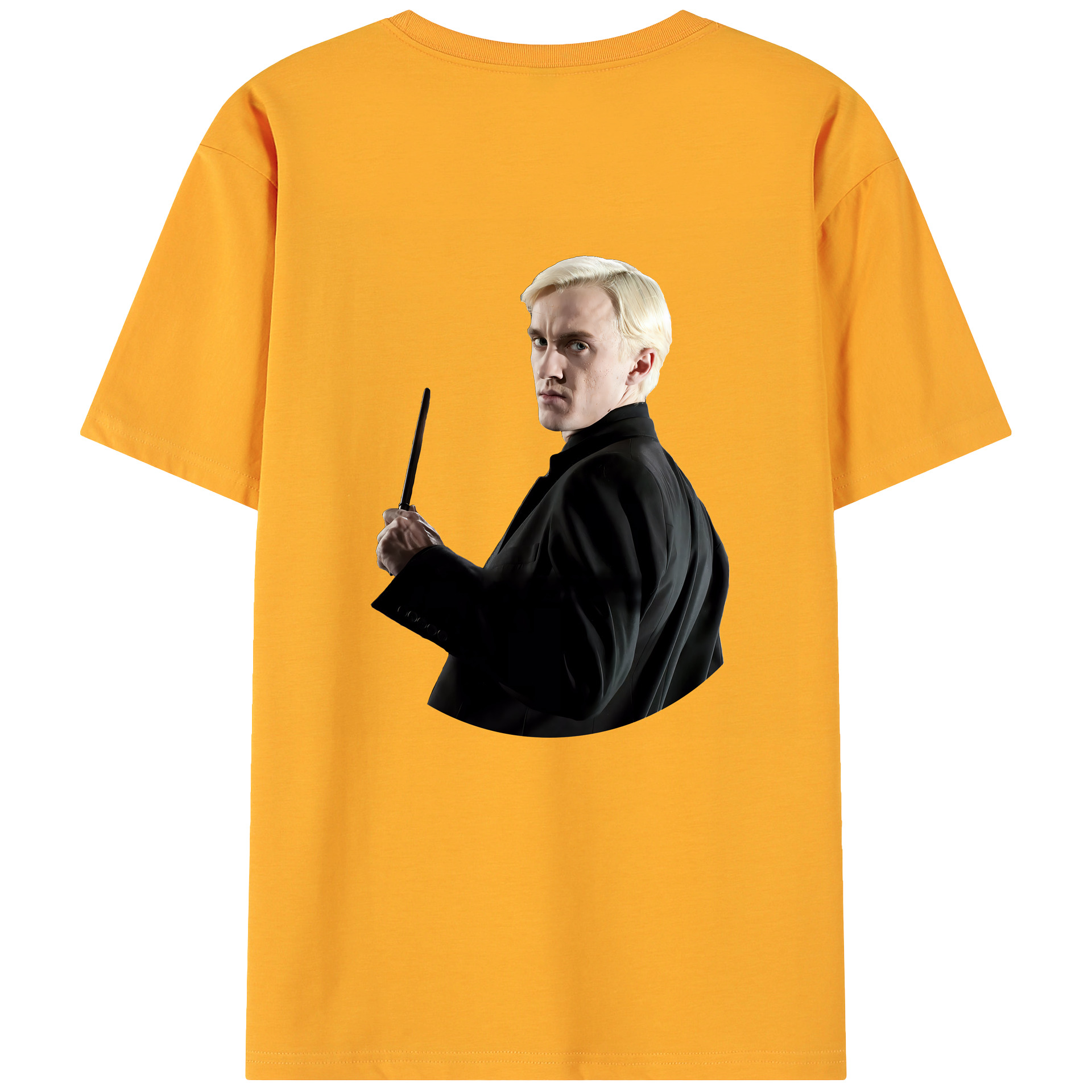 （画像用） Harry Potter ハリー・ポッターシリーズ 綿100％ メンズ半袖Tシャツ（バックプリント） 通気性