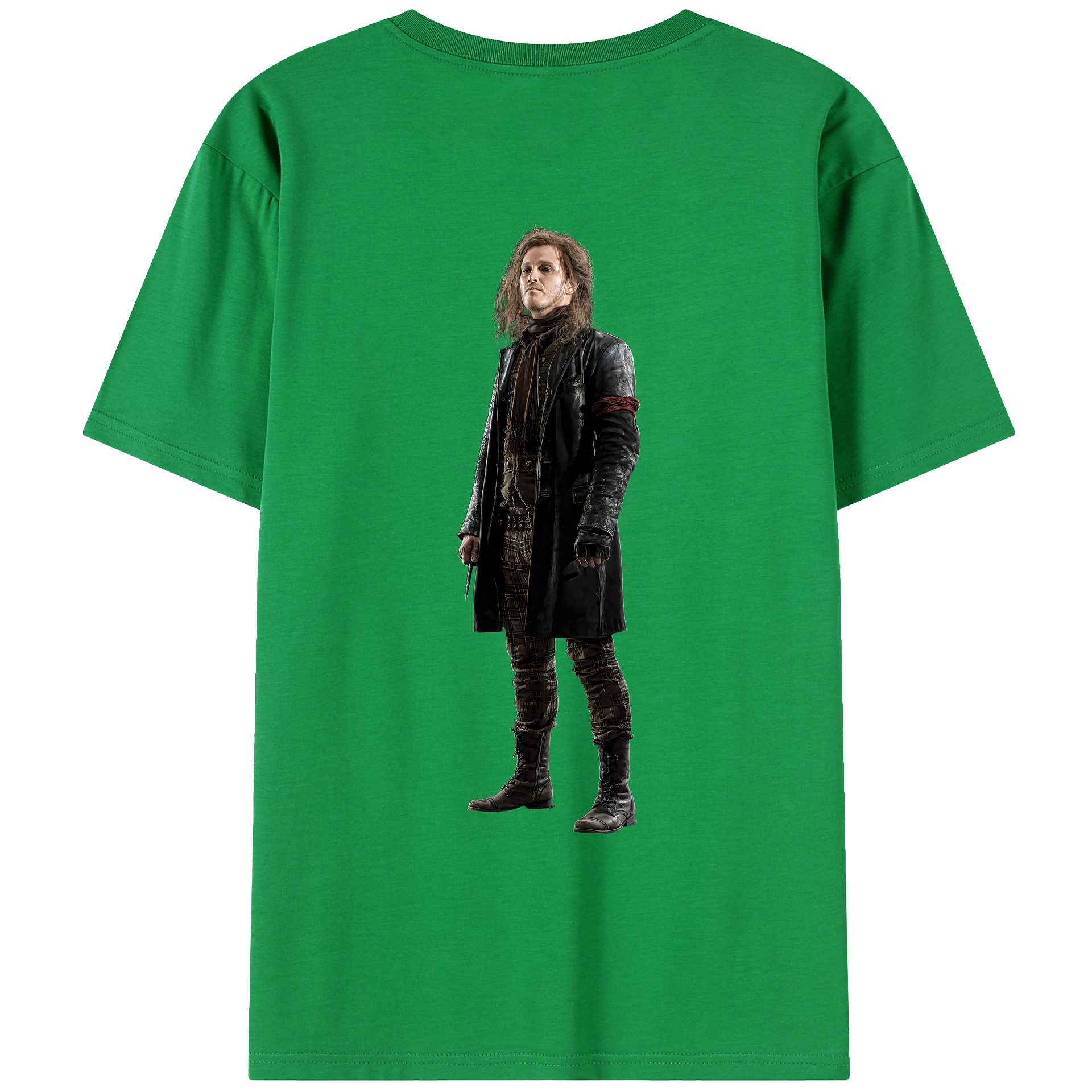 （画像用） Harry Potter ハリー・ポッターシリーズ 綿100％ メンズ半袖Tシャツ（バックプリント） 通気性