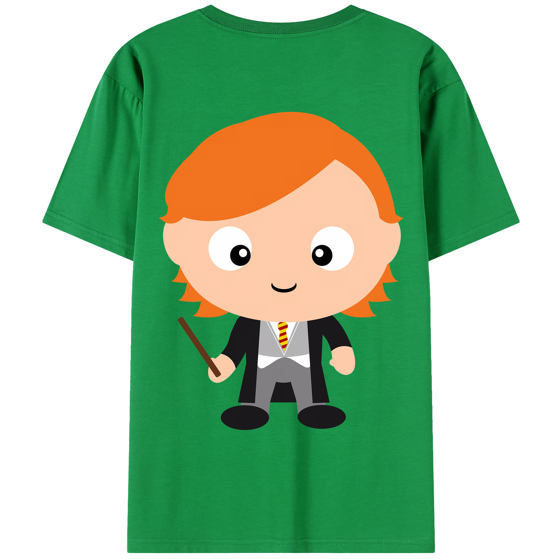（画像用） Harry Potter ハリー・ポッターシリーズ 綿100％ メンズ半袖Tシャツ（バックプリント） 通気性
