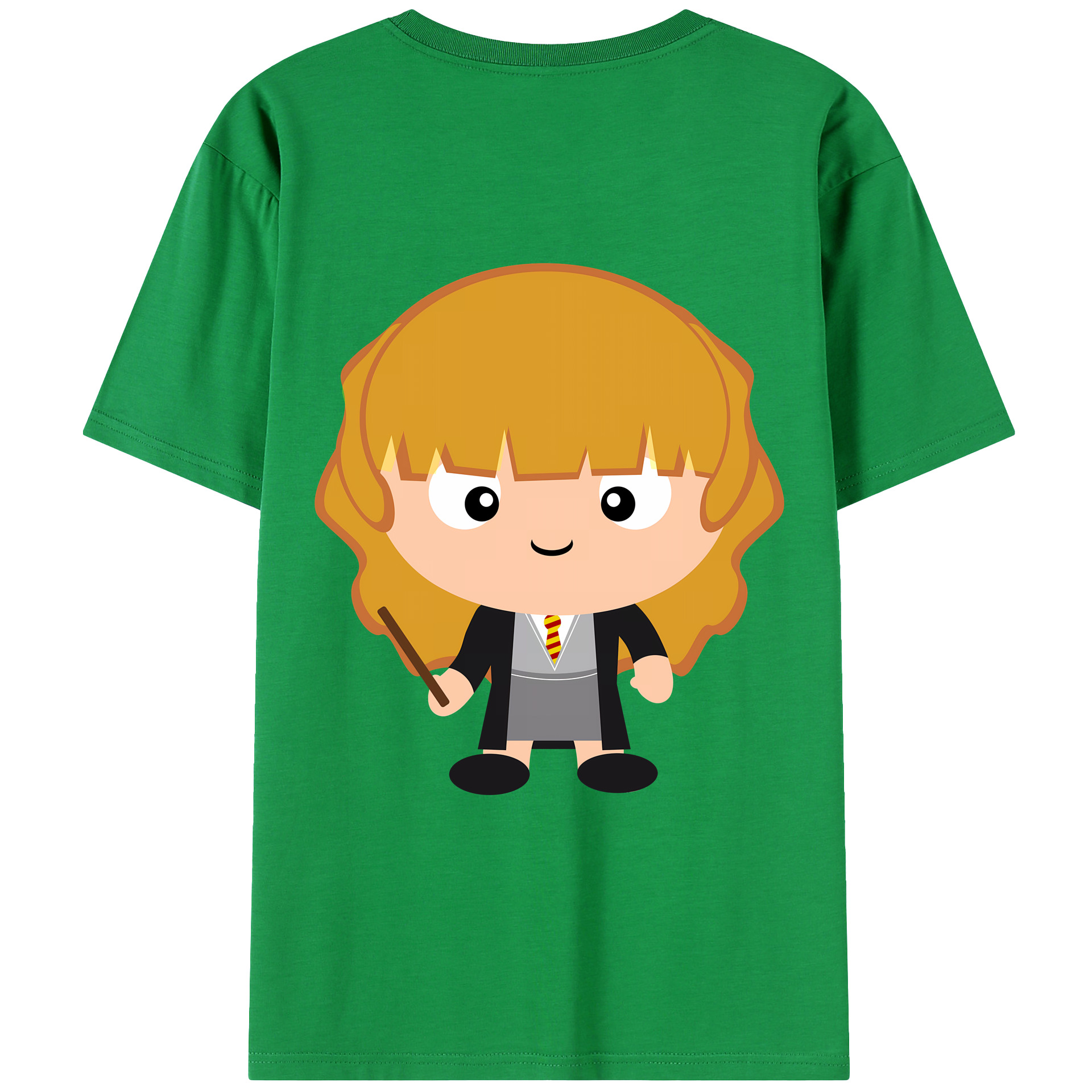 （画像用） Harry Potter ハリー・ポッターシリーズ 綿100％ メンズ半袖Tシャツ（バックプリント） 通気性