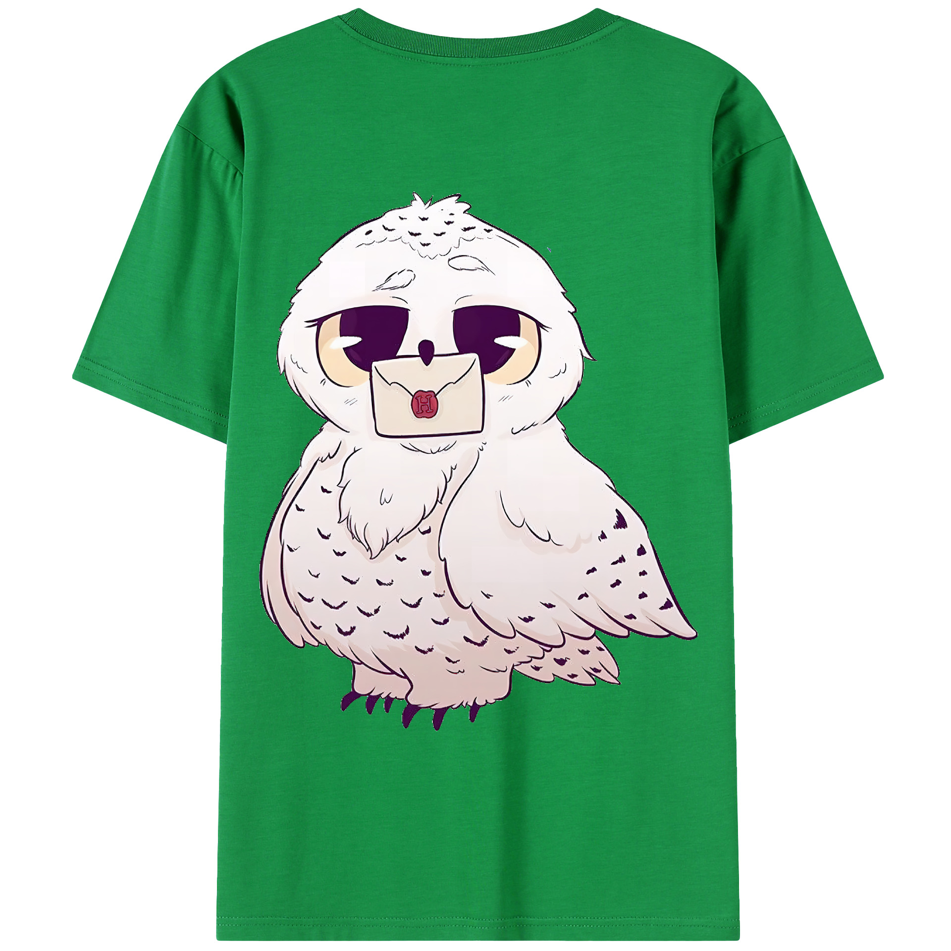 （画像用） Harry Potter ハリー・ポッターシリーズ 綿100％ メンズ半袖Tシャツ（バックプリント） 通気性