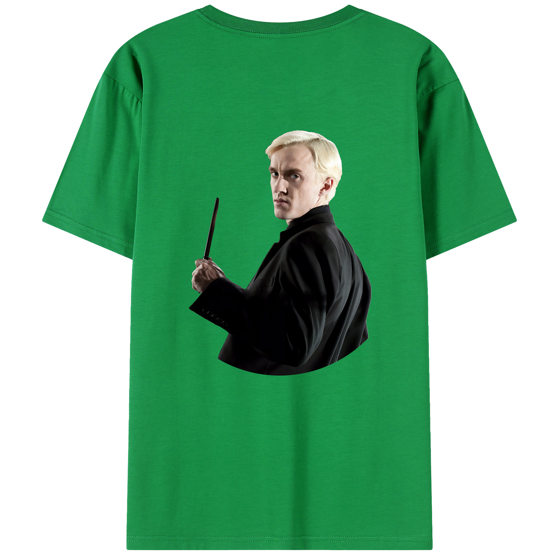 （画像用） Harry Potter ハリー・ポッターシリーズ 綿100％ メンズ半袖Tシャツ（バックプリント） 通気性
