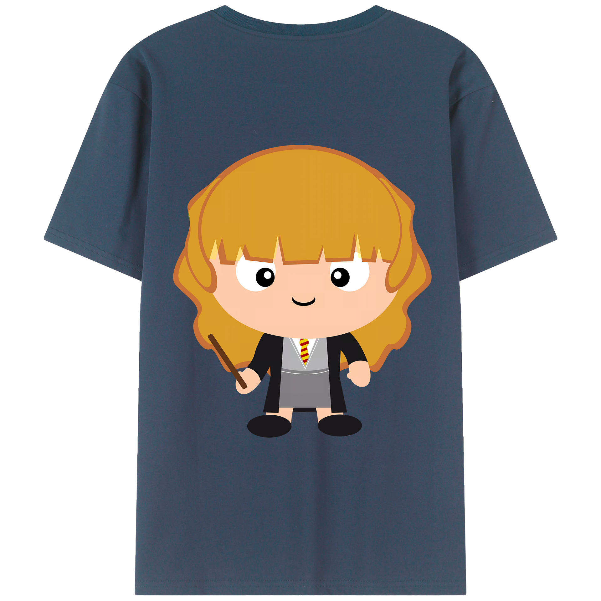 （画像用） Harry Potter ハリー・ポッターシリーズ 綿100％ メンズ半袖Tシャツ（バックプリント） 通気性