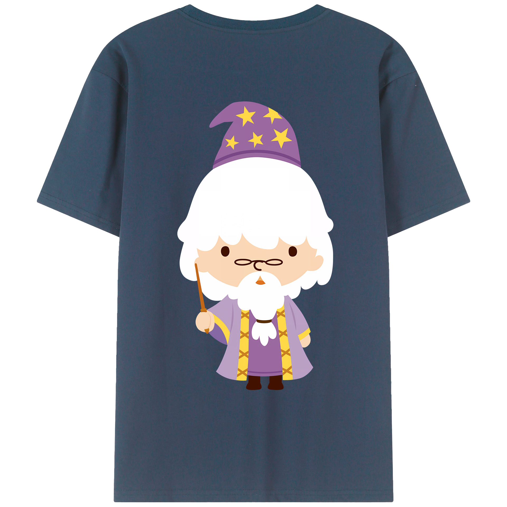 （画像用） Harry Potter ハリー・ポッターシリーズ 綿100％ メンズ半袖Tシャツ（バックプリント） 通気性