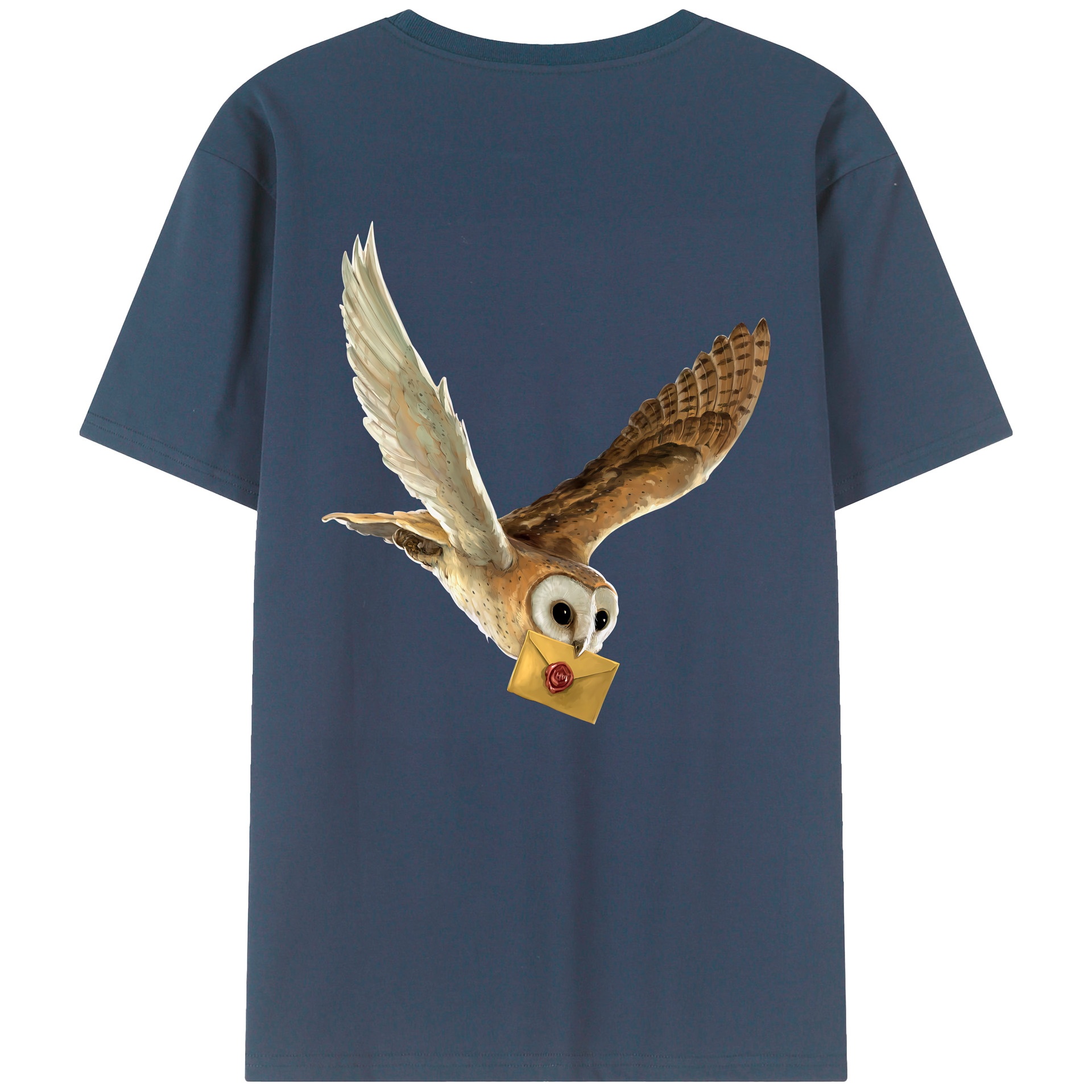 （画像用） Harry Potter ハリー・ポッターシリーズ 綿100％ メンズ半袖Tシャツ（バックプリント） 通気性