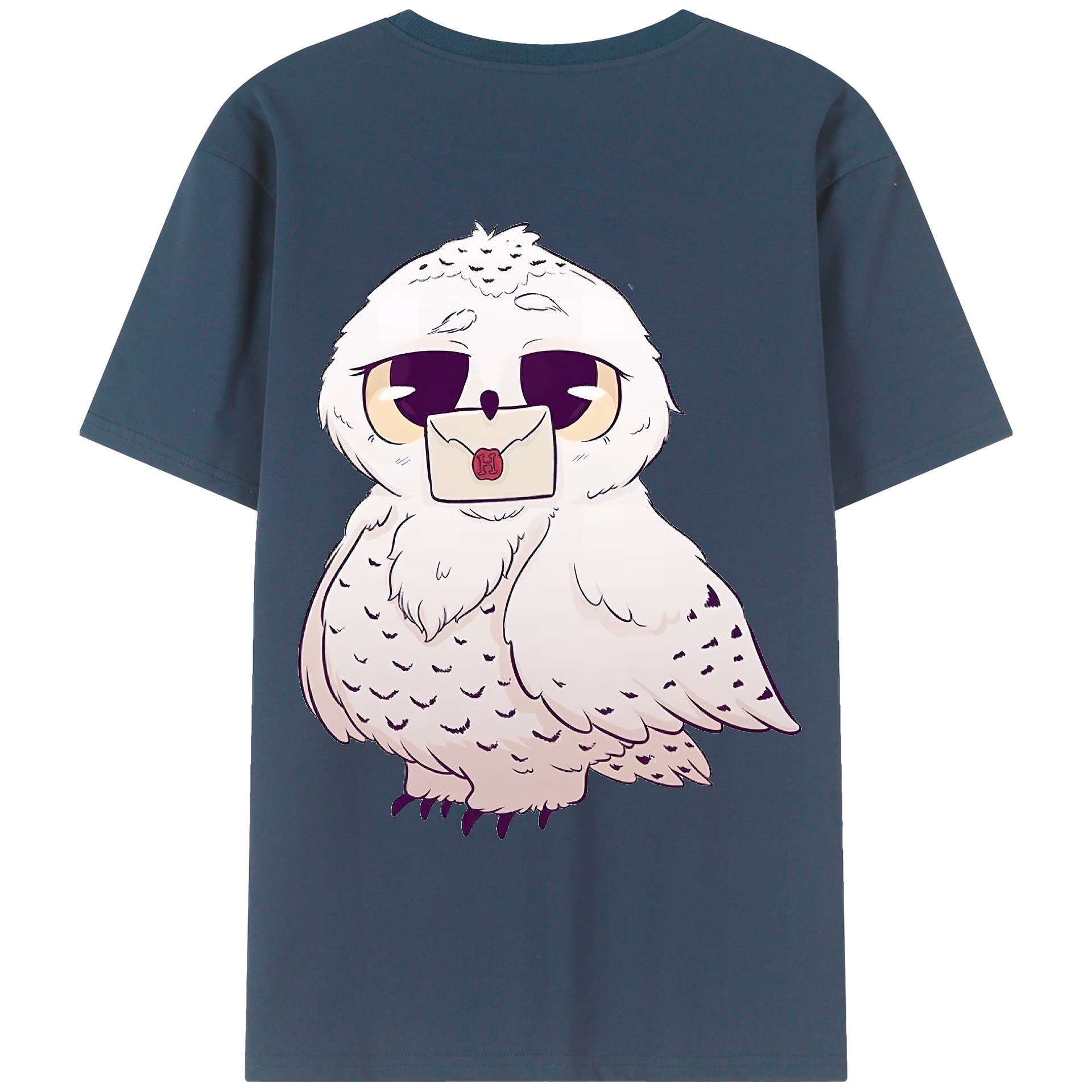 （画像用） Harry Potter ハリー・ポッターシリーズ 綿100％ メンズ半袖Tシャツ（バックプリント） 通気性