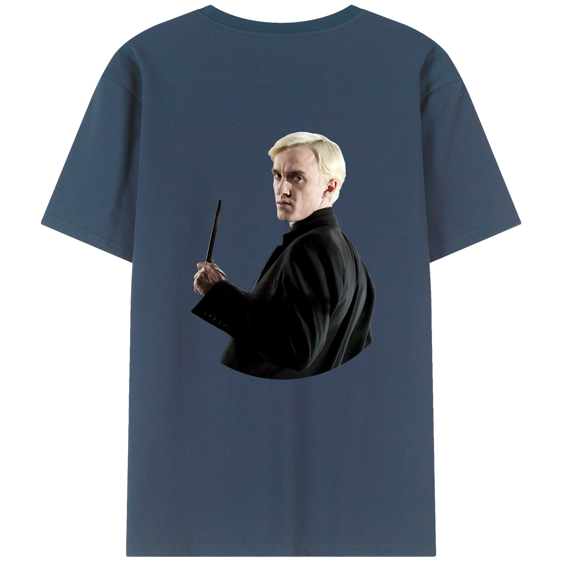 （画像用） Harry Potter ハリー・ポッターシリーズ 綿100％ メンズ半袖Tシャツ（バックプリント） 通気性