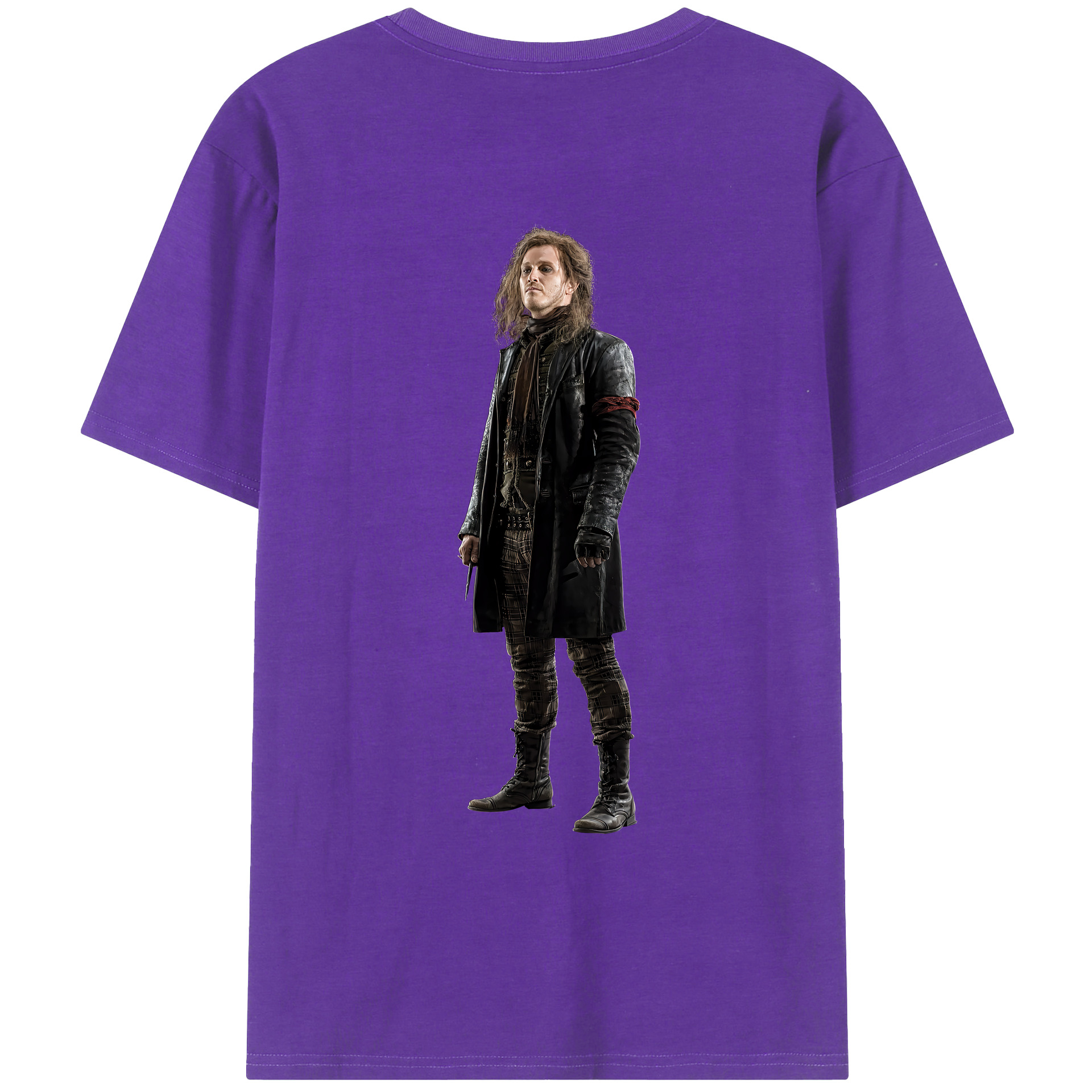 （画像用） Harry Potter ハリー・ポッターシリーズ 綿100％ メンズ半袖Tシャツ（バックプリント） 通気性