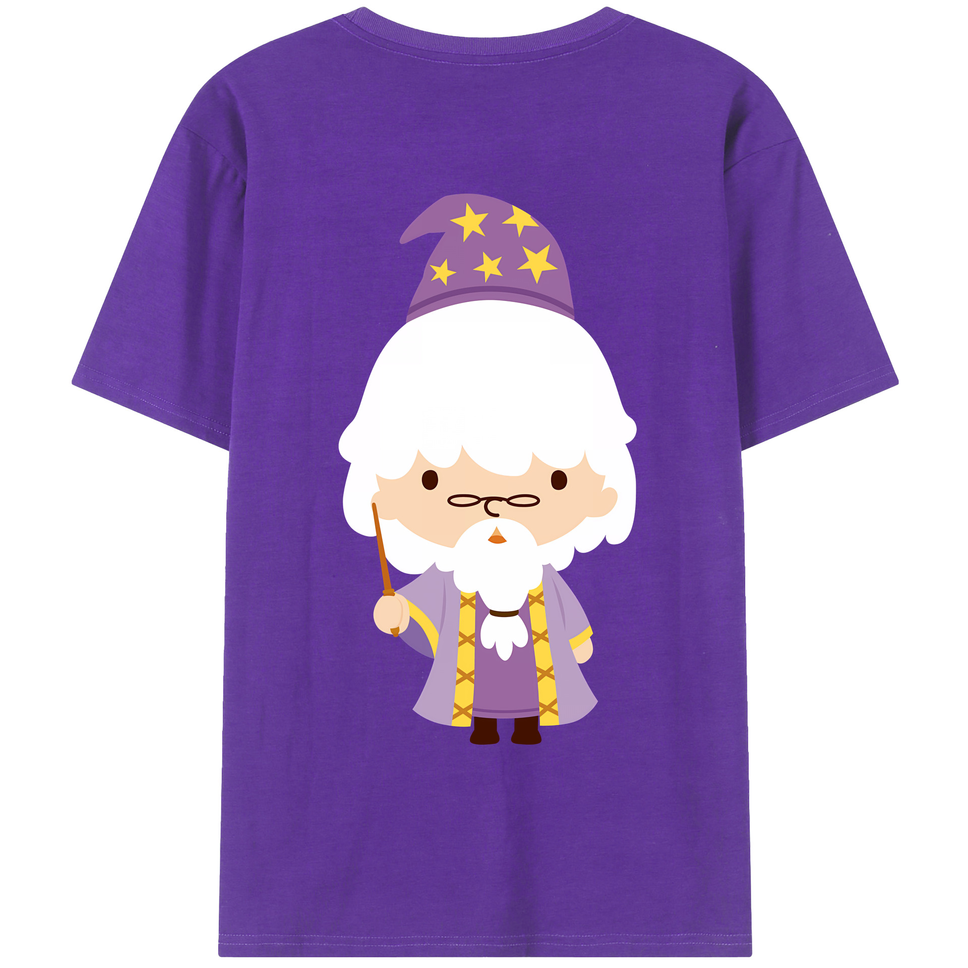 （画像用） Harry Potter ハリー・ポッターシリーズ 綿100％ メンズ半袖Tシャツ（バックプリント） 通気性