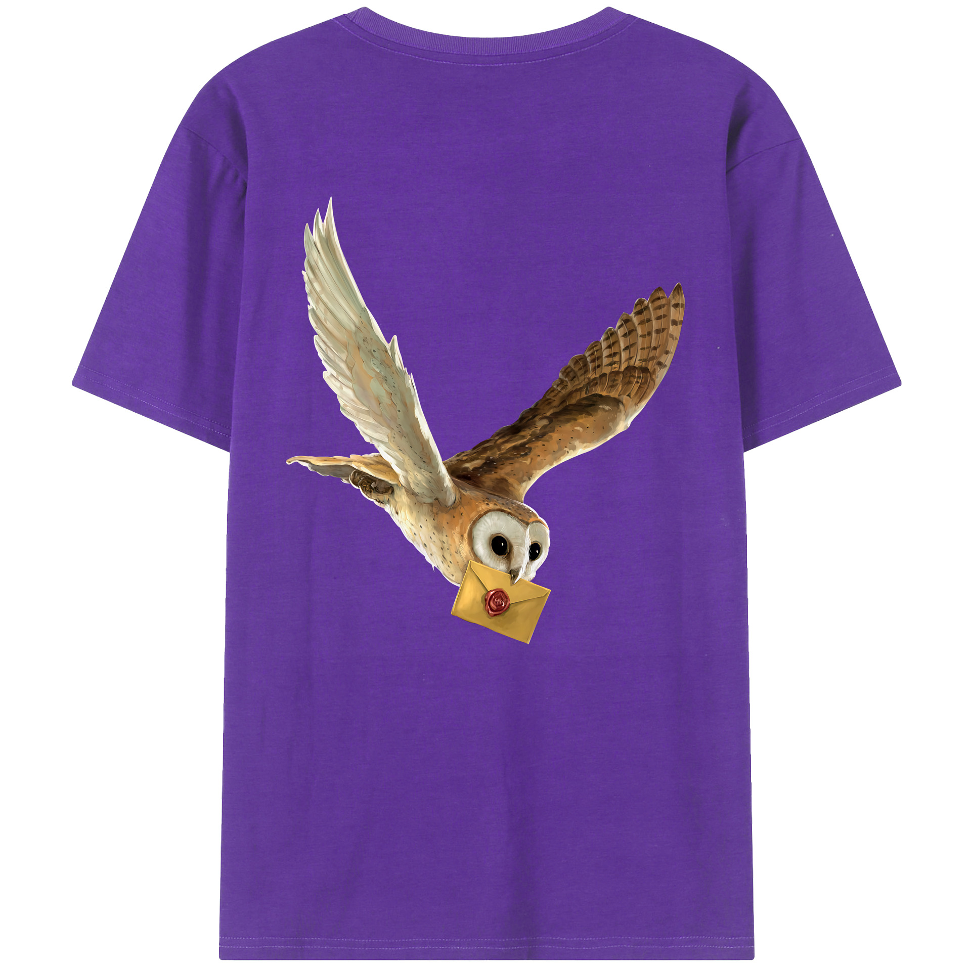 （画像用） Harry Potter ハリー・ポッターシリーズ 綿100％ メンズ半袖Tシャツ（バックプリント） 通気性