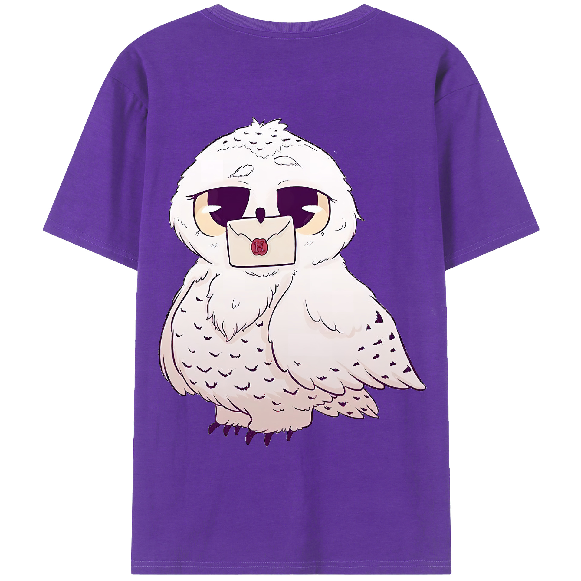 （画像用） Harry Potter ハリー・ポッターシリーズ 綿100％ メンズ半袖Tシャツ（バックプリント） 通気性