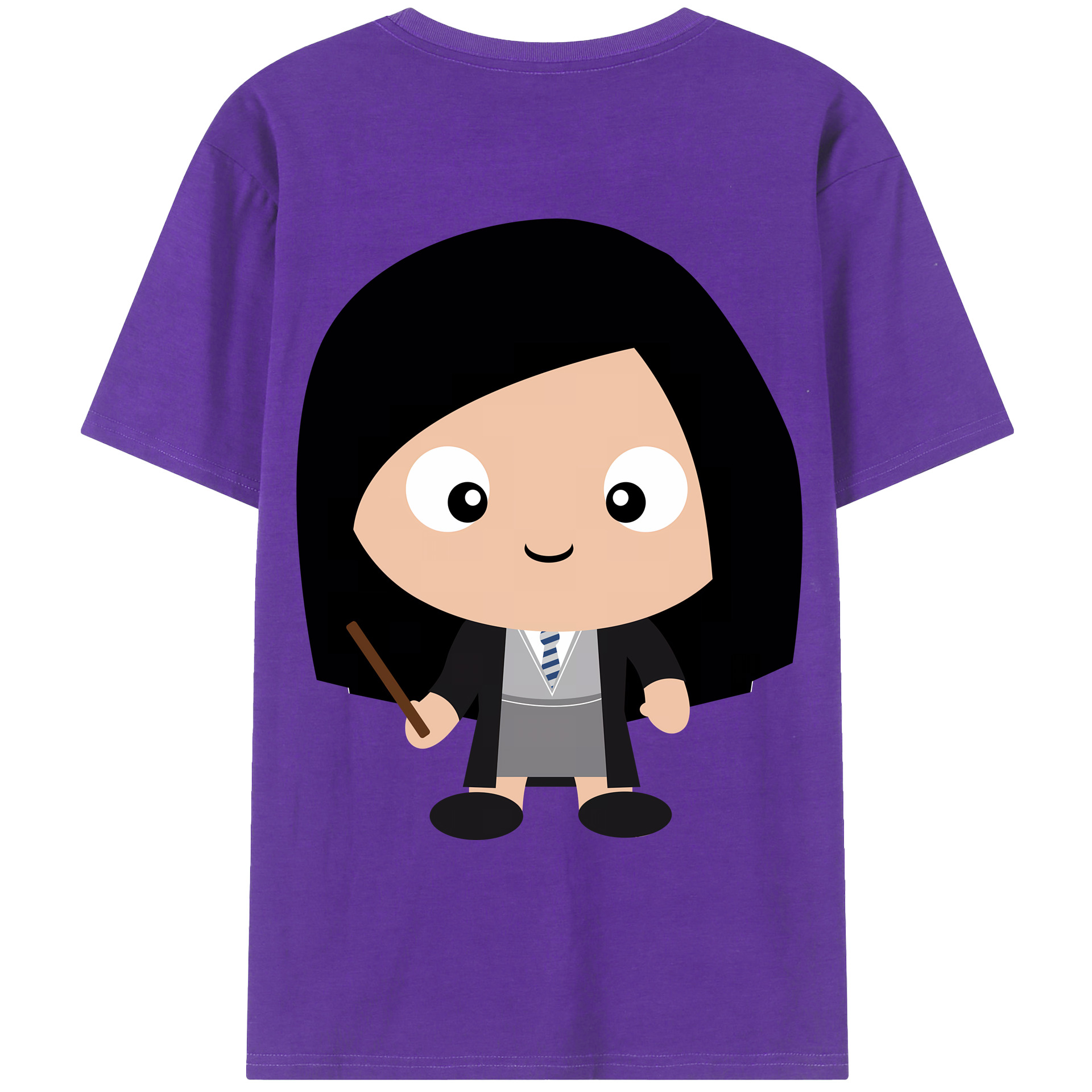 （画像用） Harry Potter ハリー・ポッターシリーズ 綿100％ メンズ半袖Tシャツ（バックプリント） 通気性