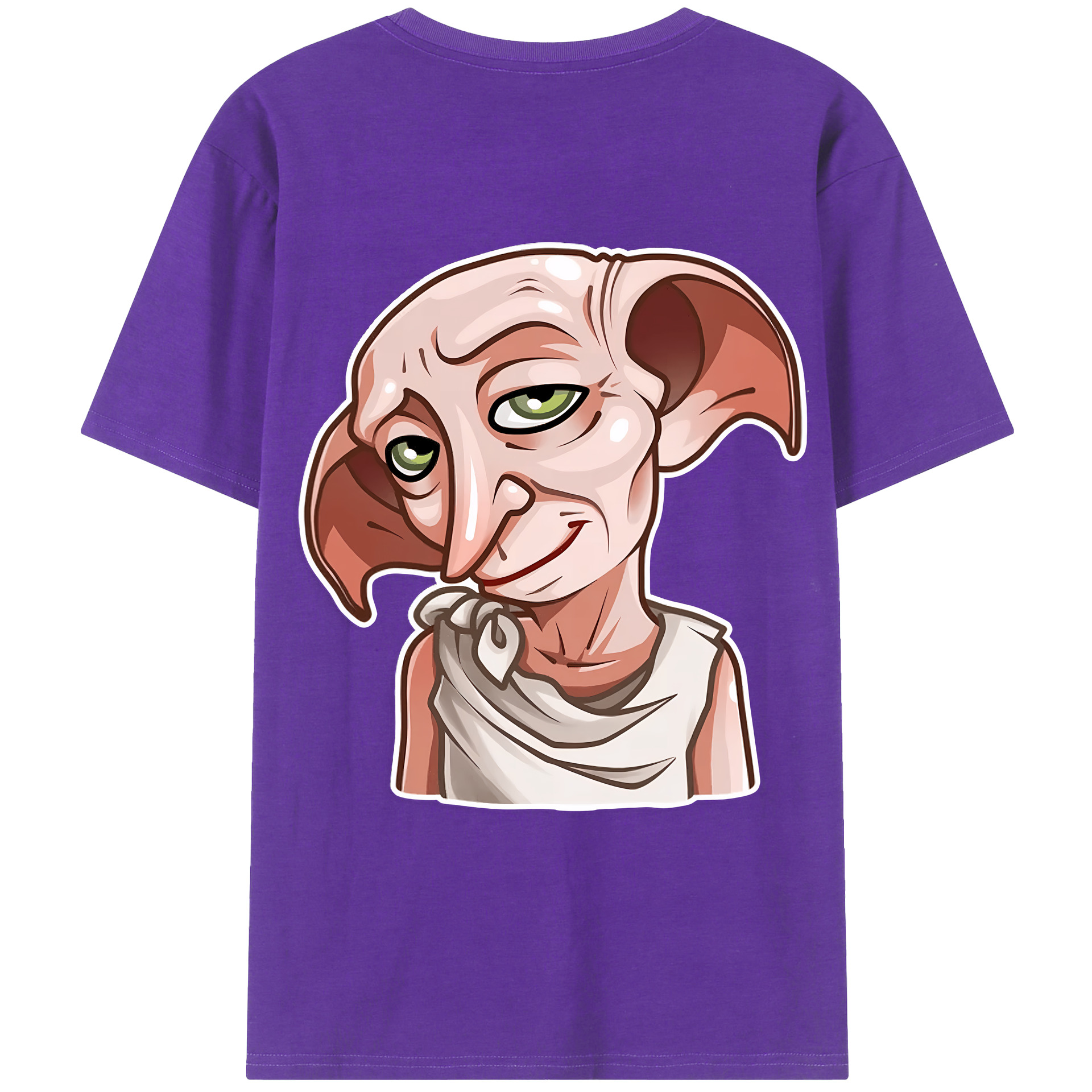 （画像用） Harry Potter ハリー・ポッターシリーズ 綿100％ メンズ半袖Tシャツ（バックプリント） 通気性