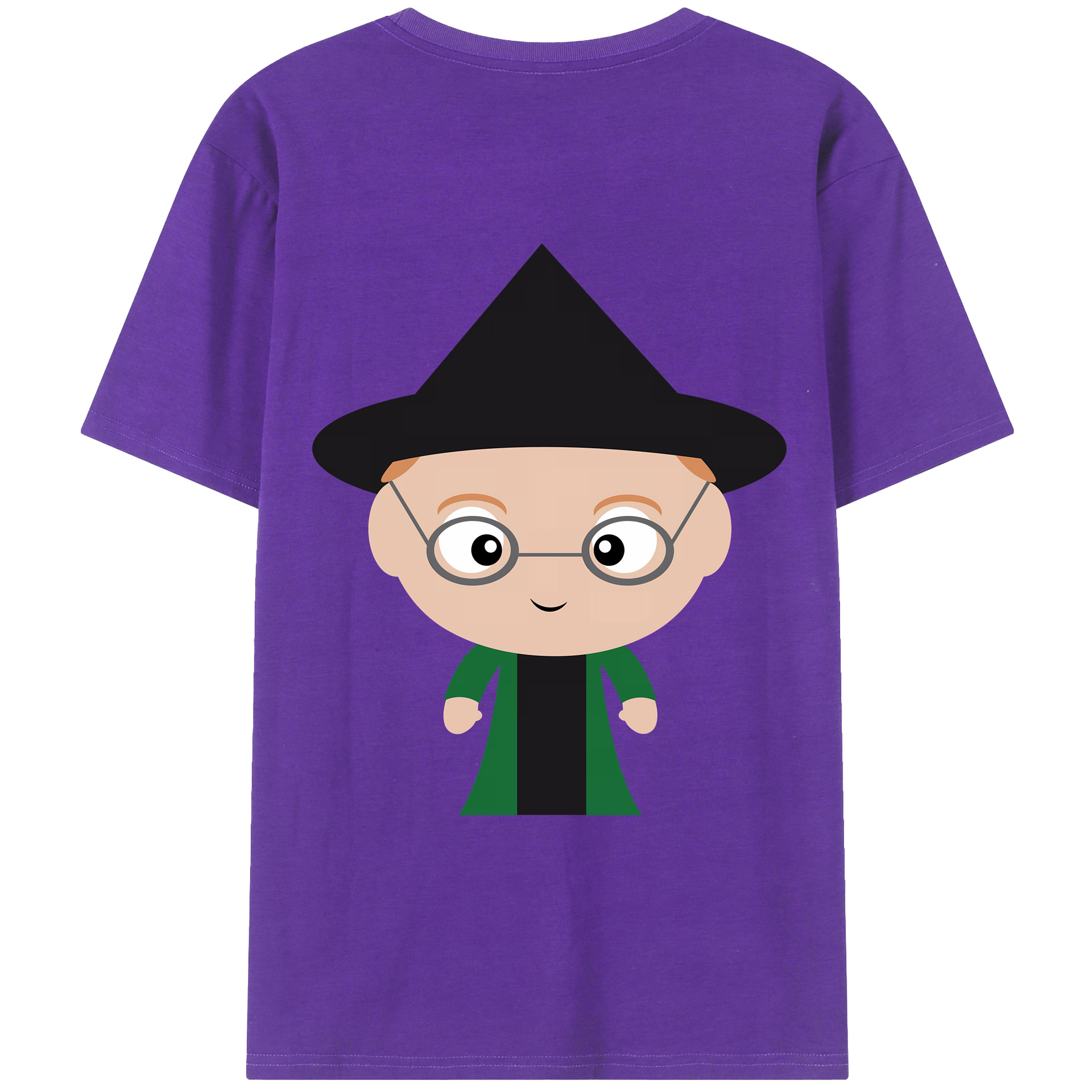 （画像用） Harry Potter ハリー・ポッターシリーズ 綿100％ メンズ半袖Tシャツ（バックプリント） 通気性