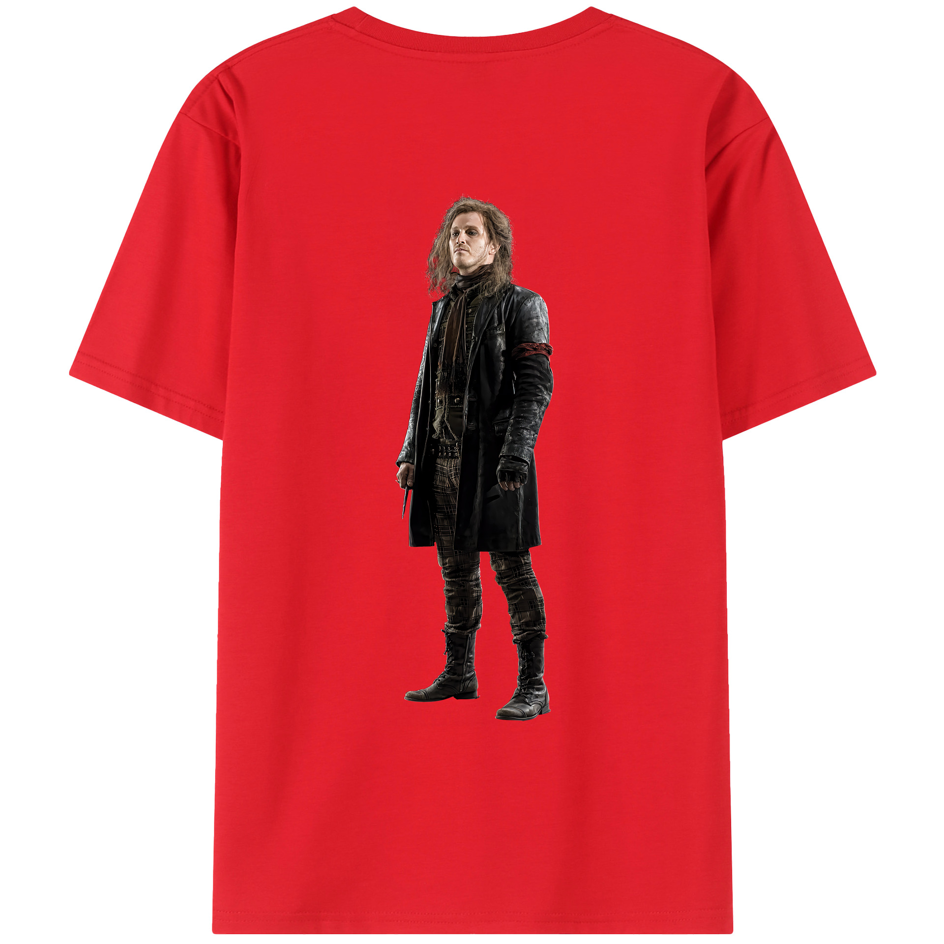 （画像用） Harry Potter ハリー・ポッターシリーズ 綿100％ メンズ半袖Tシャツ（バックプリント） 通気性