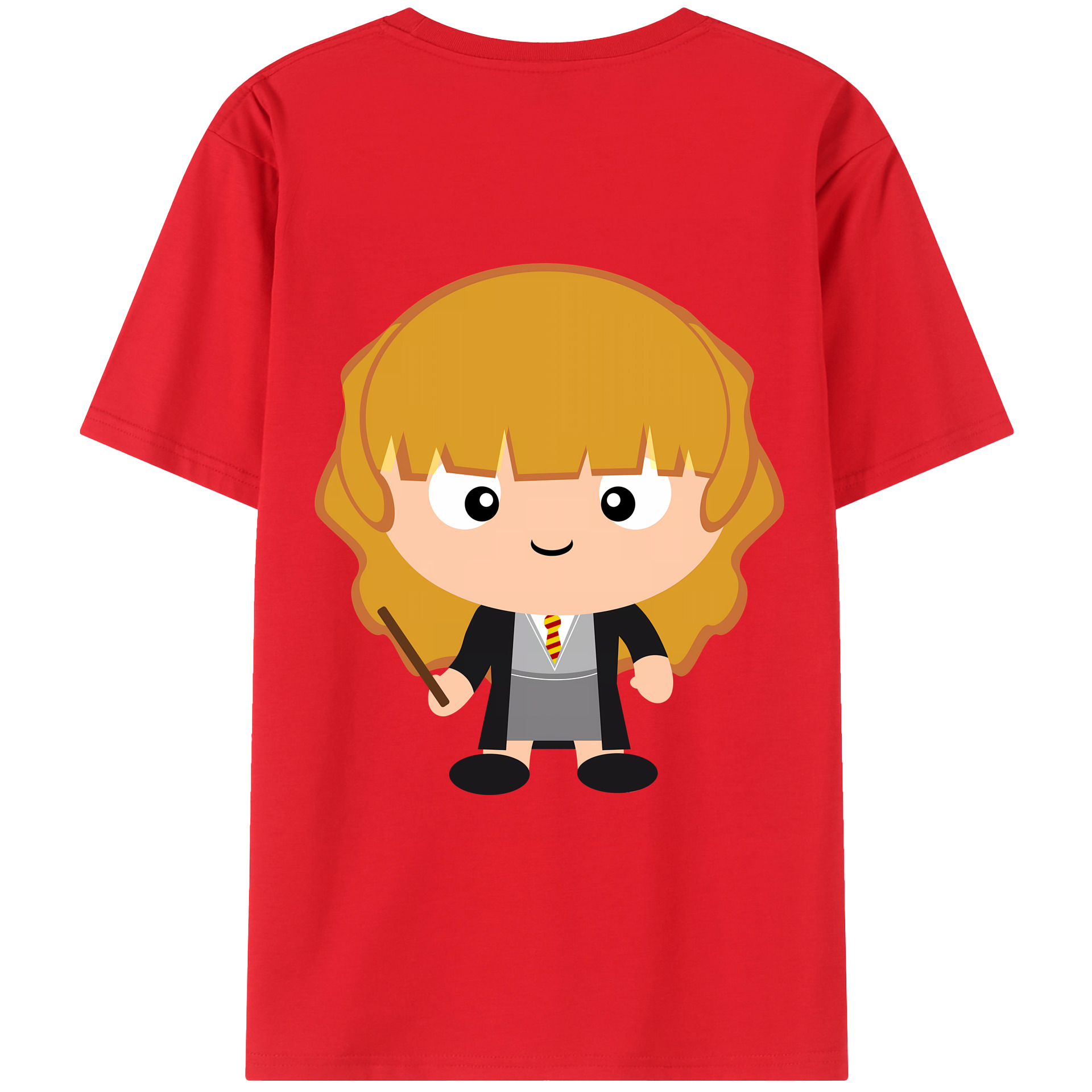（画像用） Harry Potter ハリー・ポッターシリーズ 綿100％ メンズ半袖Tシャツ（バックプリント） 通気性