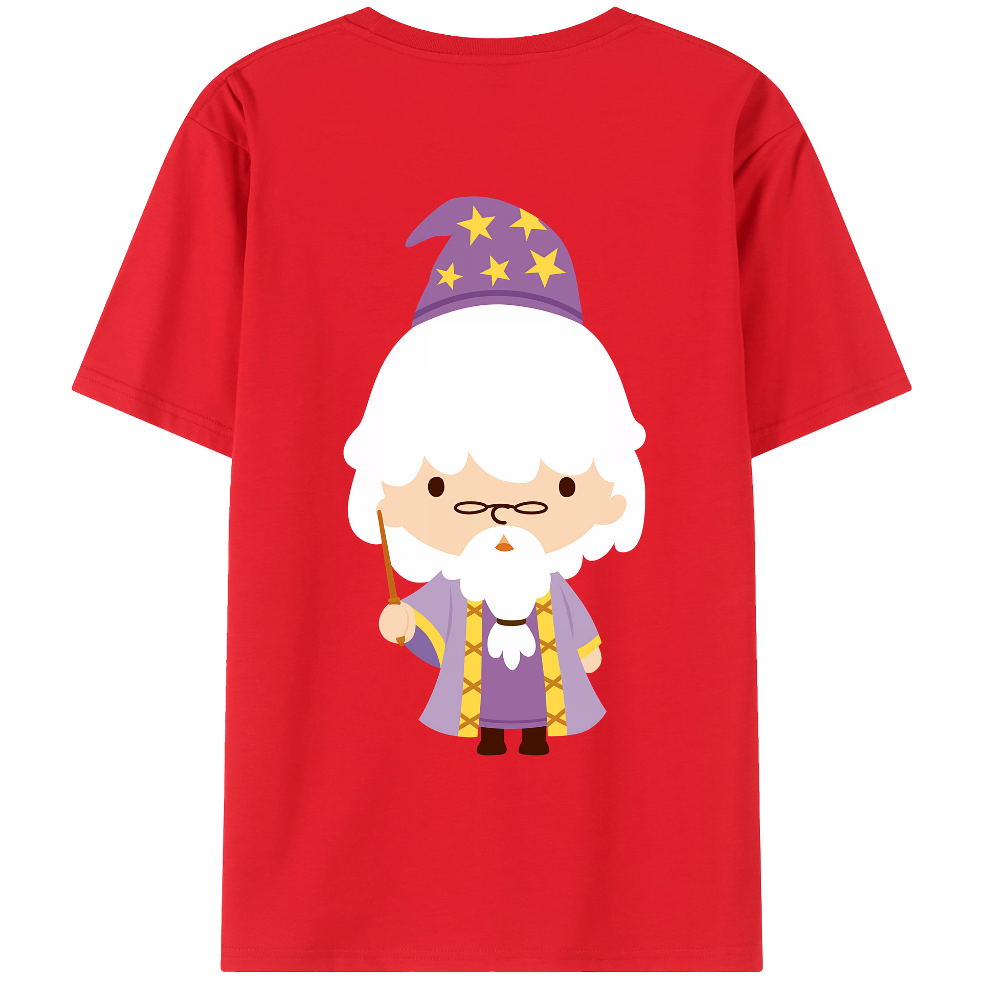 （画像用） Harry Potter ハリー・ポッターシリーズ 綿100％ メンズ半袖Tシャツ（バックプリント） 通気性