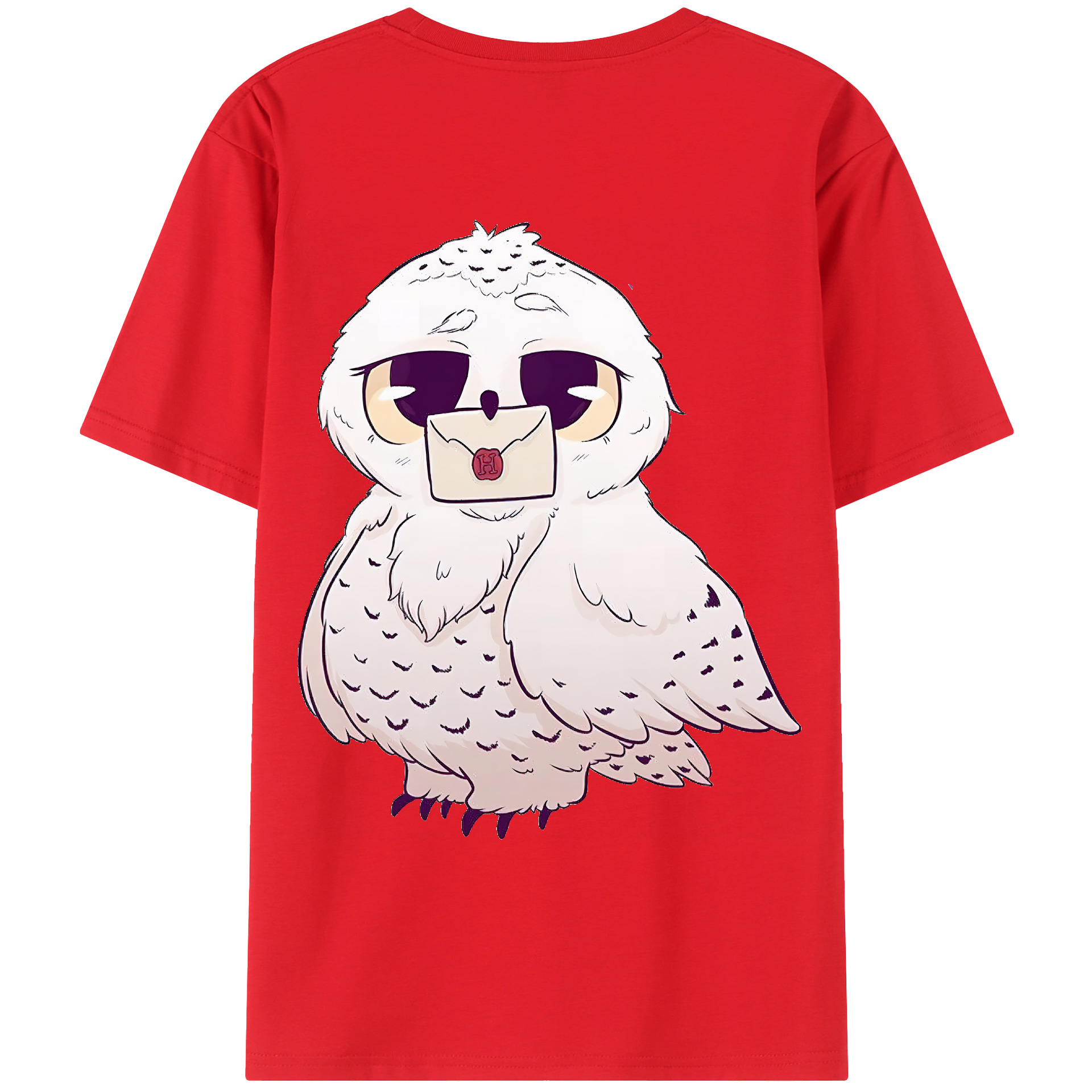 （画像用） Harry Potter ハリー・ポッターシリーズ 綿100％ メンズ半袖Tシャツ（バックプリント） 通気性