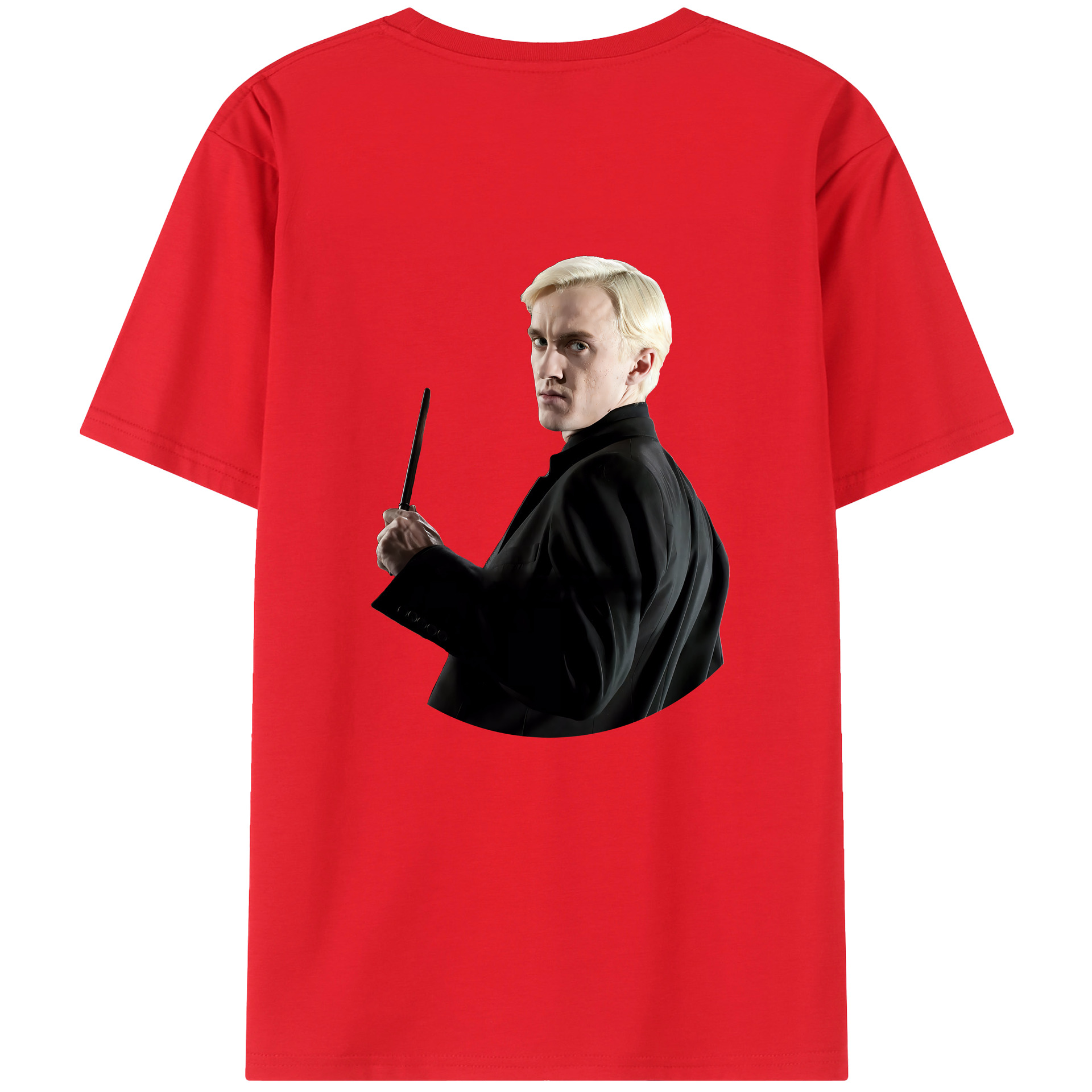 （画像用） Harry Potter ハリー・ポッターシリーズ 綿100％ メンズ半袖Tシャツ（バックプリント） 通気性