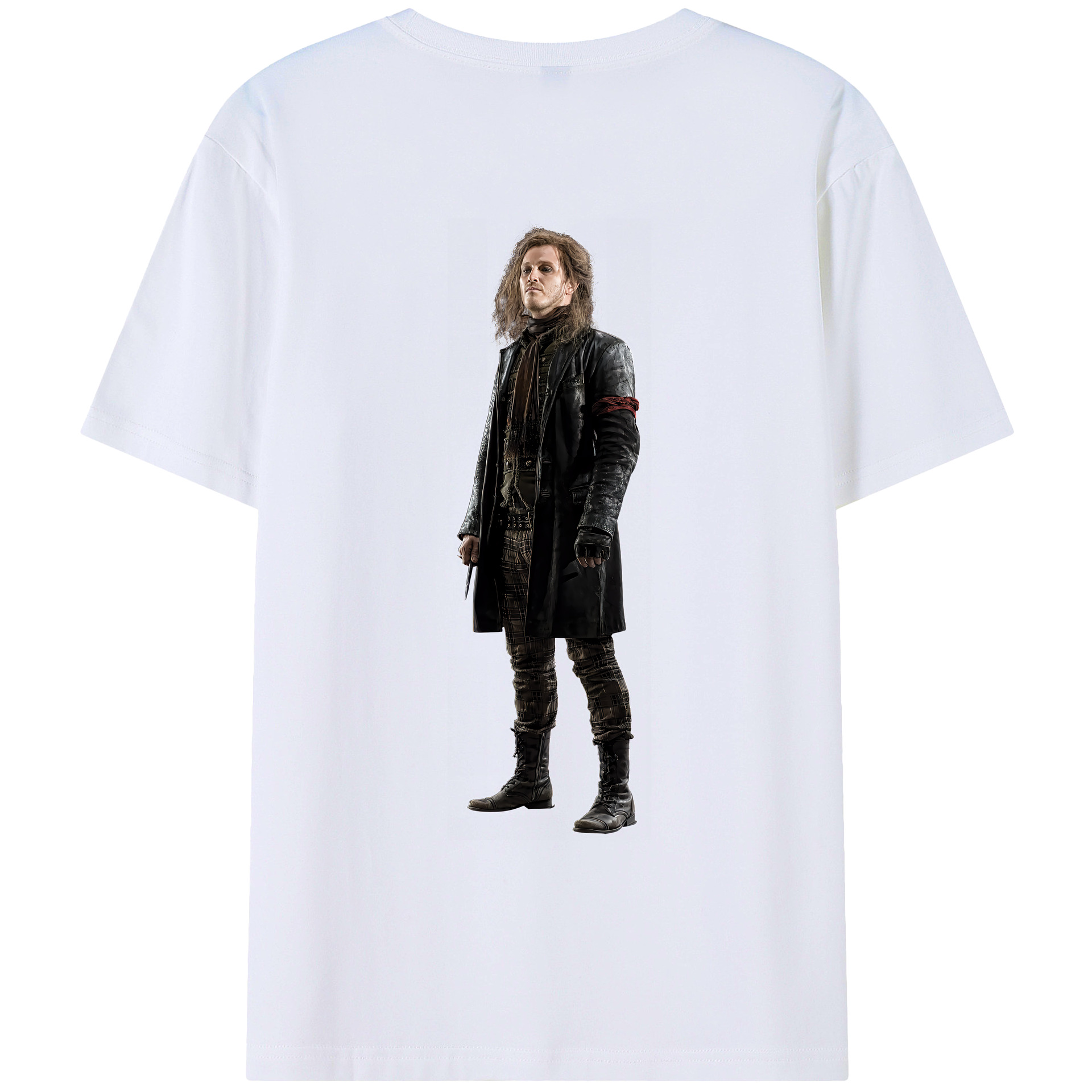 （画像用） Harry Potter ハリー・ポッターシリーズ 綿100％ メンズ半袖Tシャツ（バックプリント） 通気性