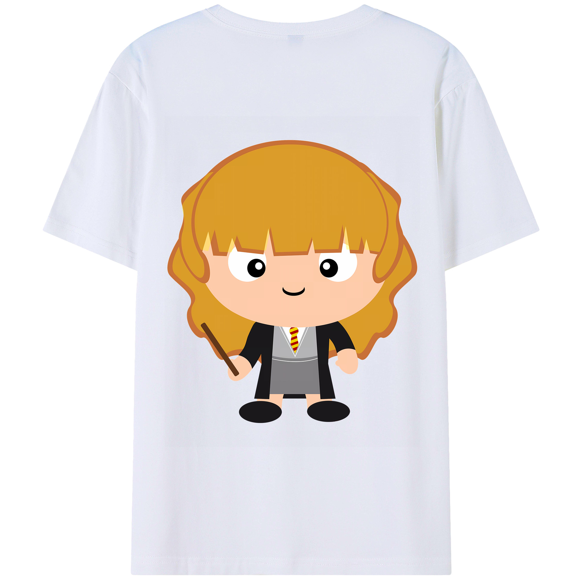 （画像用） Harry Potter ハリー・ポッターシリーズ 綿100％ メンズ半袖Tシャツ（バックプリント） 通気性