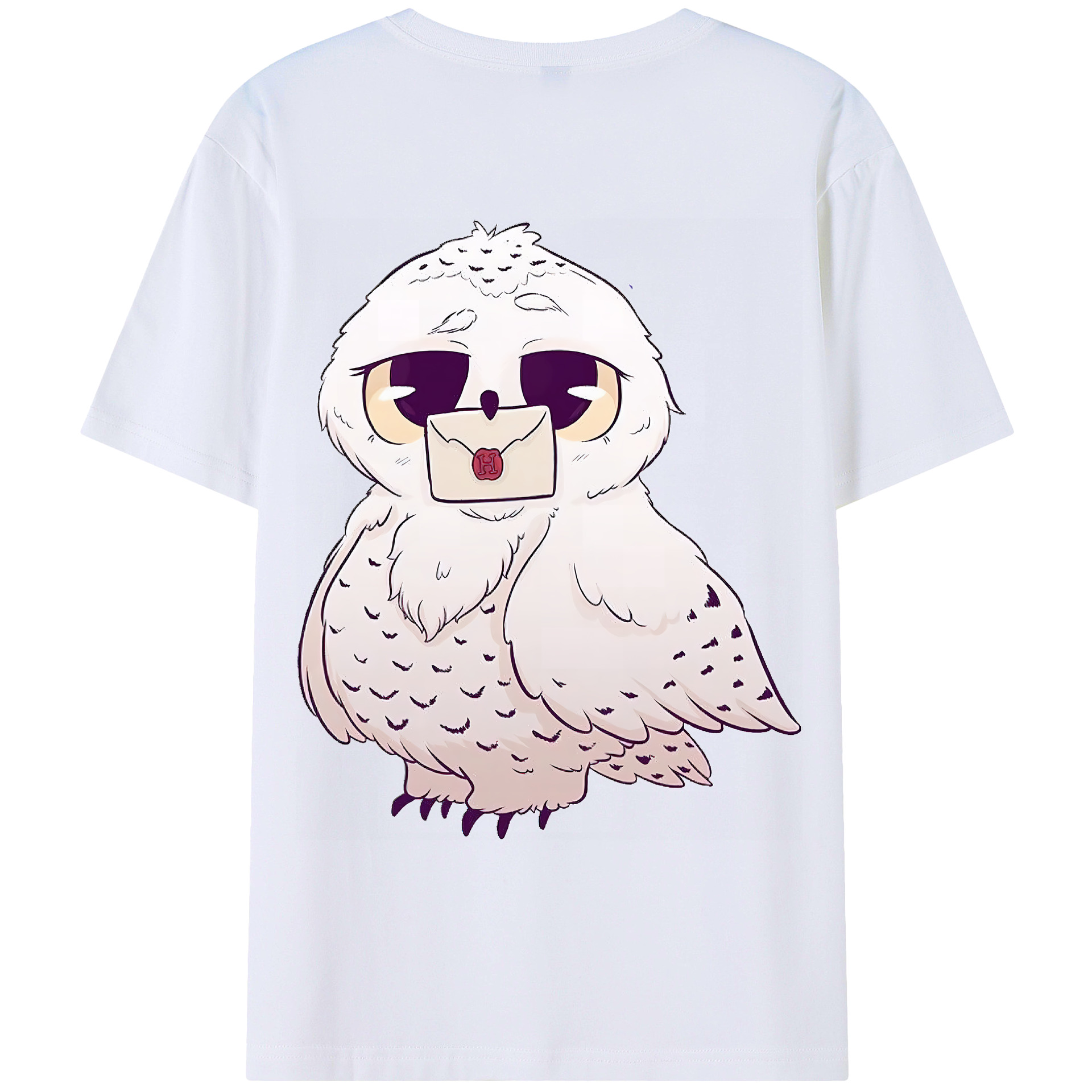 （画像用） Harry Potter ハリー・ポッターシリーズ 綿100％ メンズ半袖Tシャツ（バックプリント） 通気性
