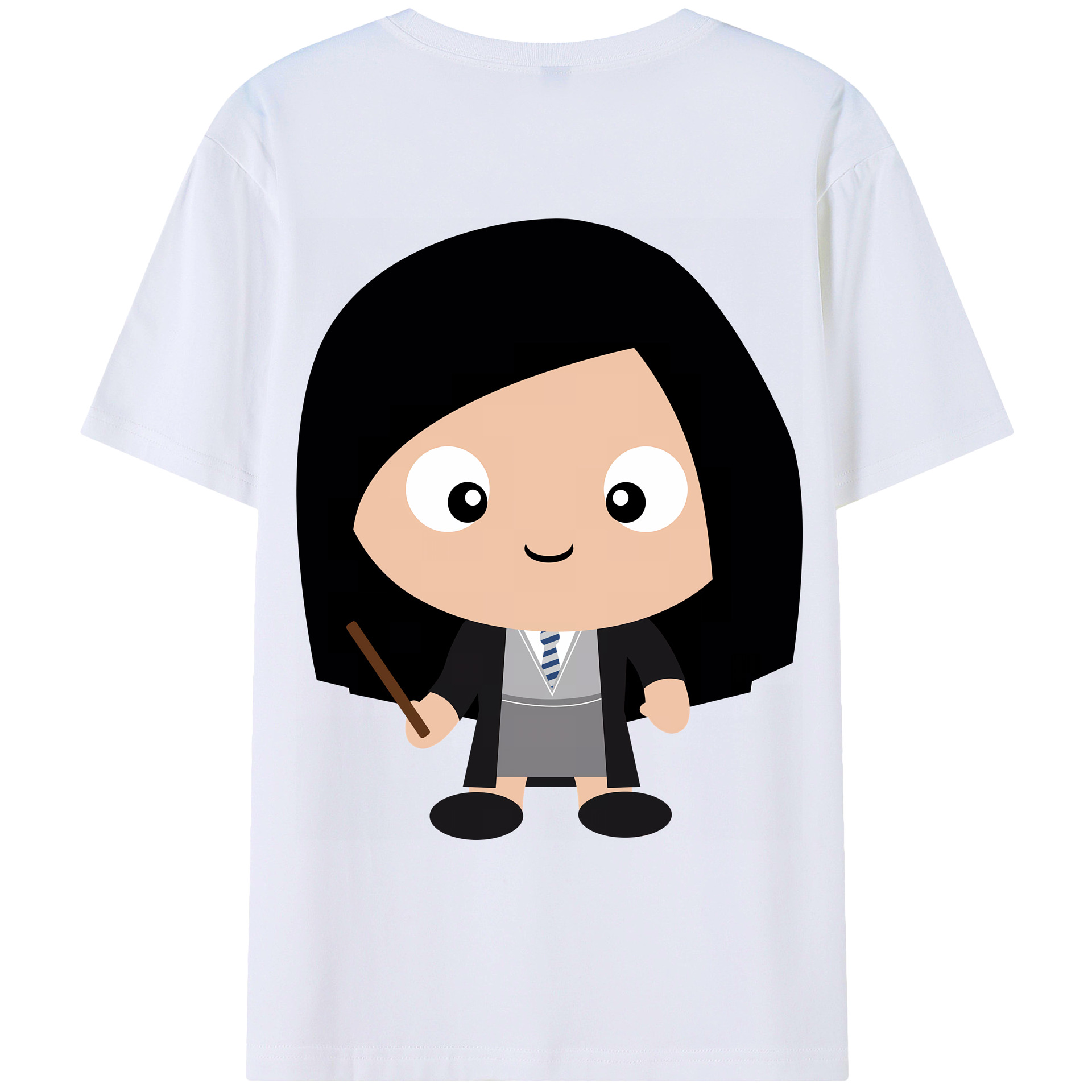 （画像用） Harry Potter ハリー・ポッターシリーズ 綿100％ メンズ半袖Tシャツ（バックプリント） 通気性