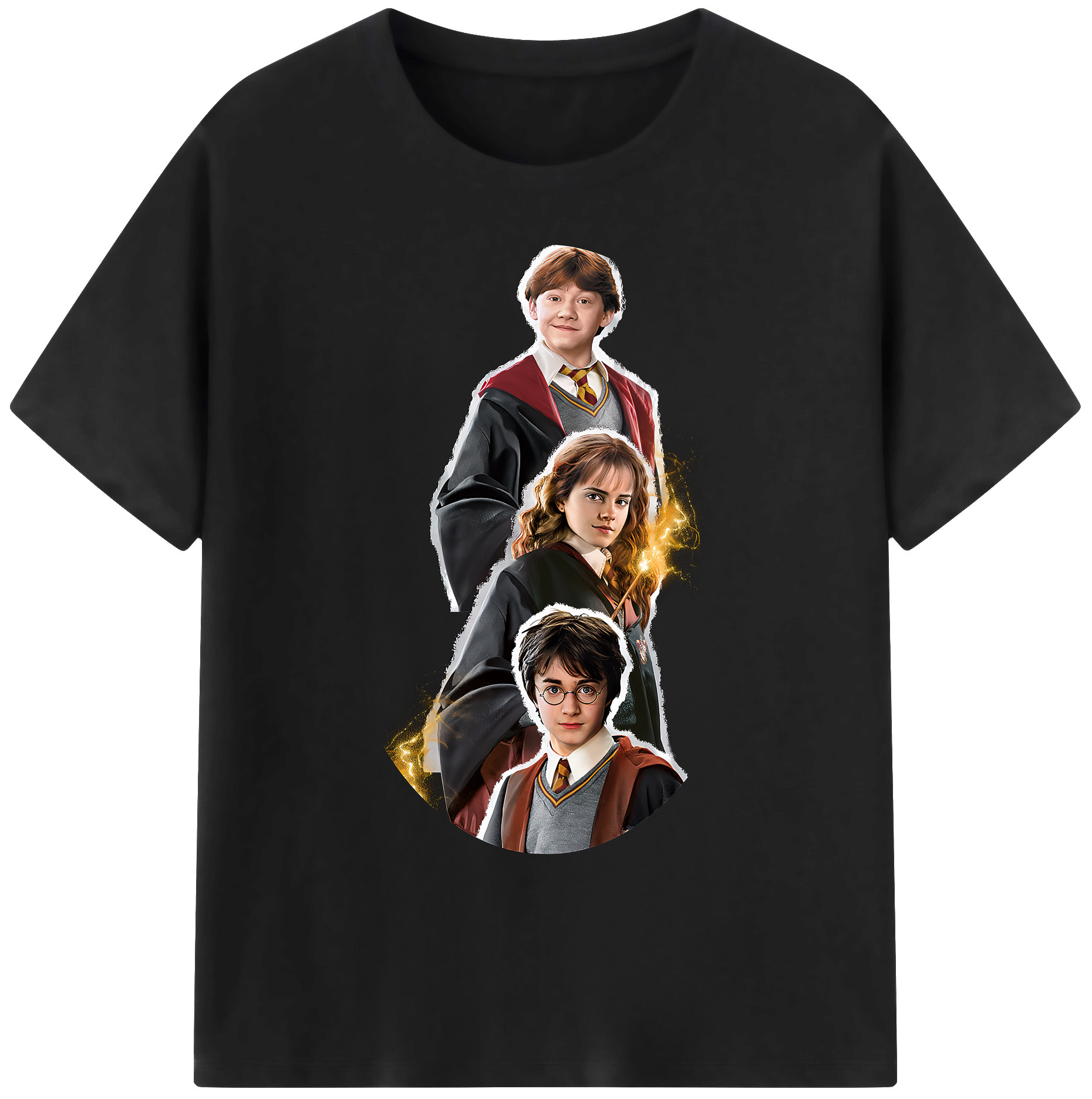 （画像用） Harry Potter ハリー・ポッターシリーズ 綿100％ メンズ半袖Tシャツ｜肌触りやわらか＆通気性