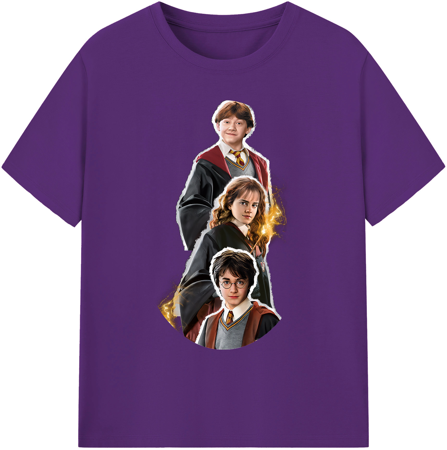 （画像用） Harry Potter ハリー・ポッターシリーズ 綿100％ メンズ半袖Tシャツ｜肌触りやわらか＆通気性