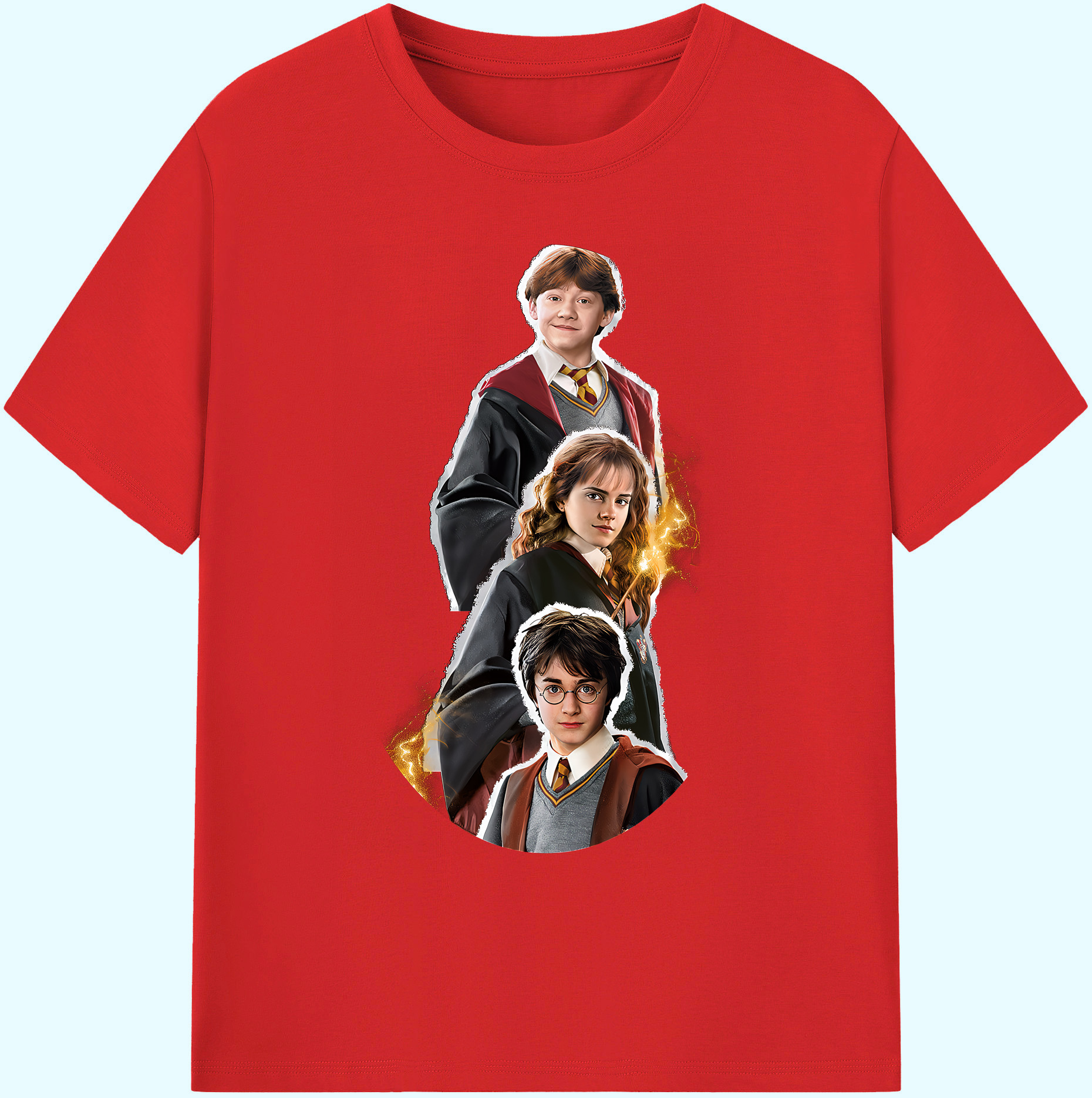 （画像用） Harry Potter ハリー・ポッターシリーズ 綿100％ メンズ半袖Tシャツ｜肌触りやわらか＆通気性