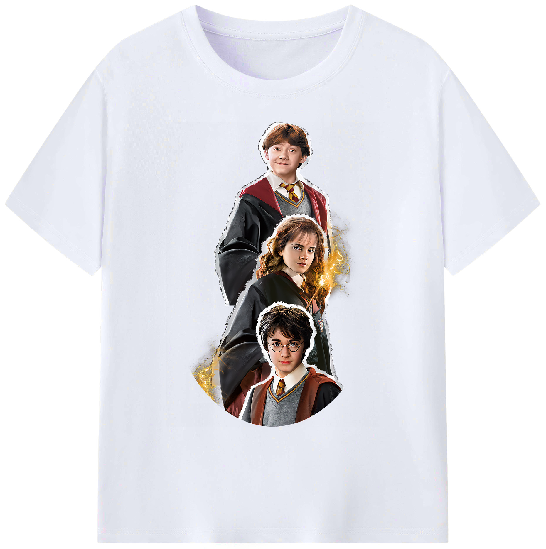 （画像用） Harry Potter ハリー・ポッターシリーズ 綿100％ メンズ半袖Tシャツ｜肌触りやわらか＆通気性