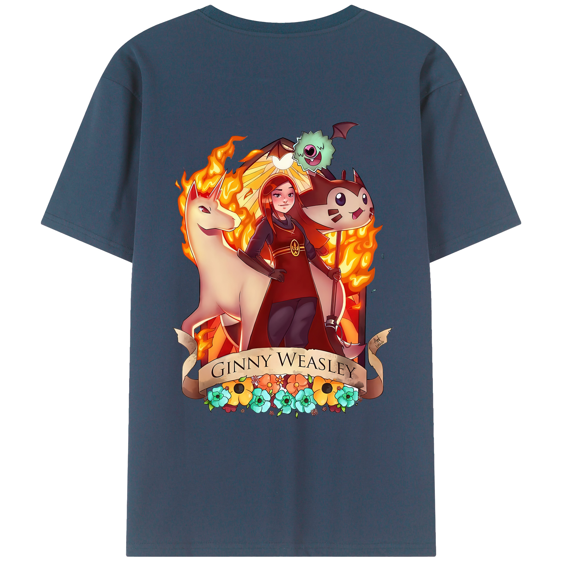 （画像用） Harry Potter ハリー・ポッターシリーズ レディース半袖Tシャツ(バックプリント)