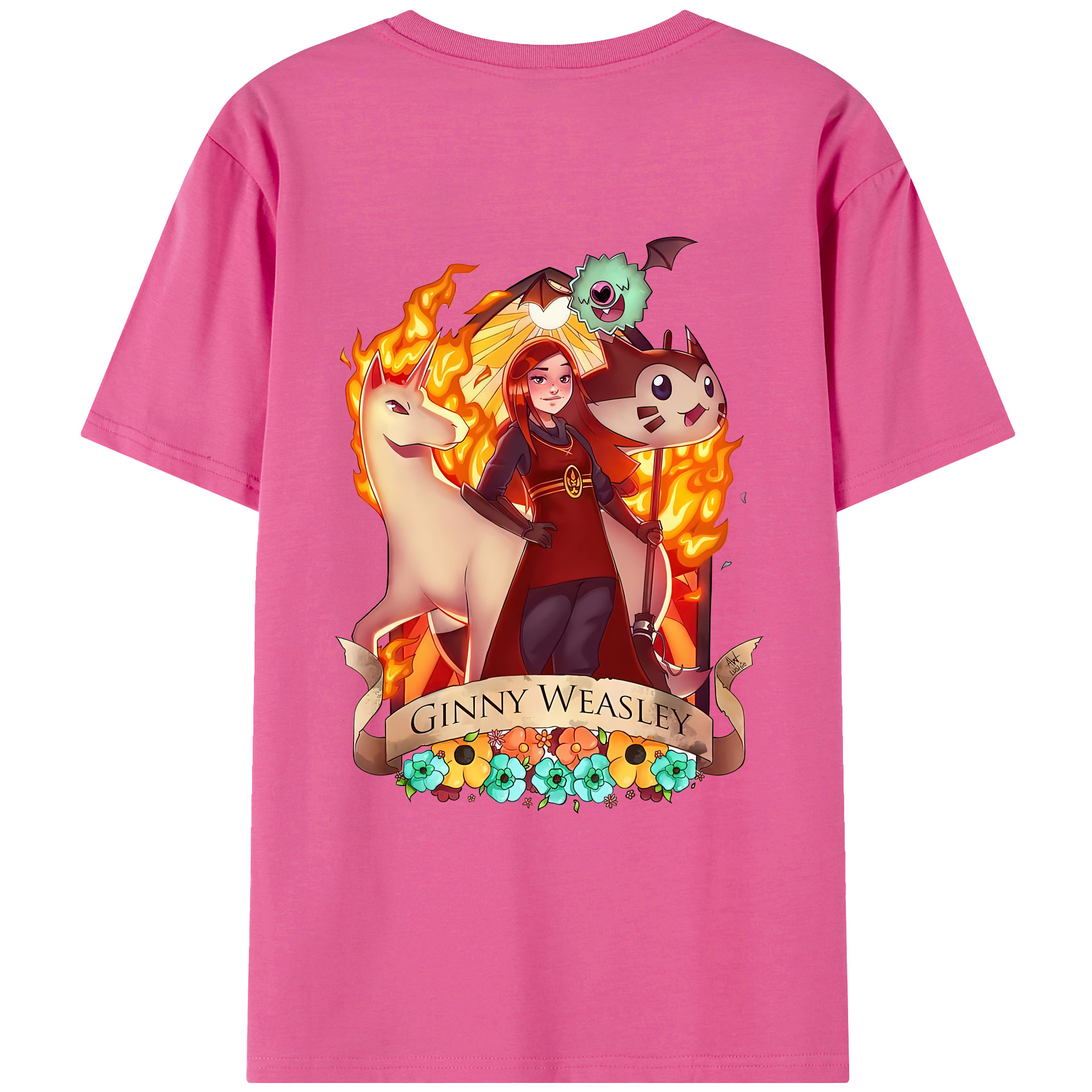 （画像用） Harry Potter ハリー・ポッターシリーズ レディース半袖Tシャツ(バックプリント)