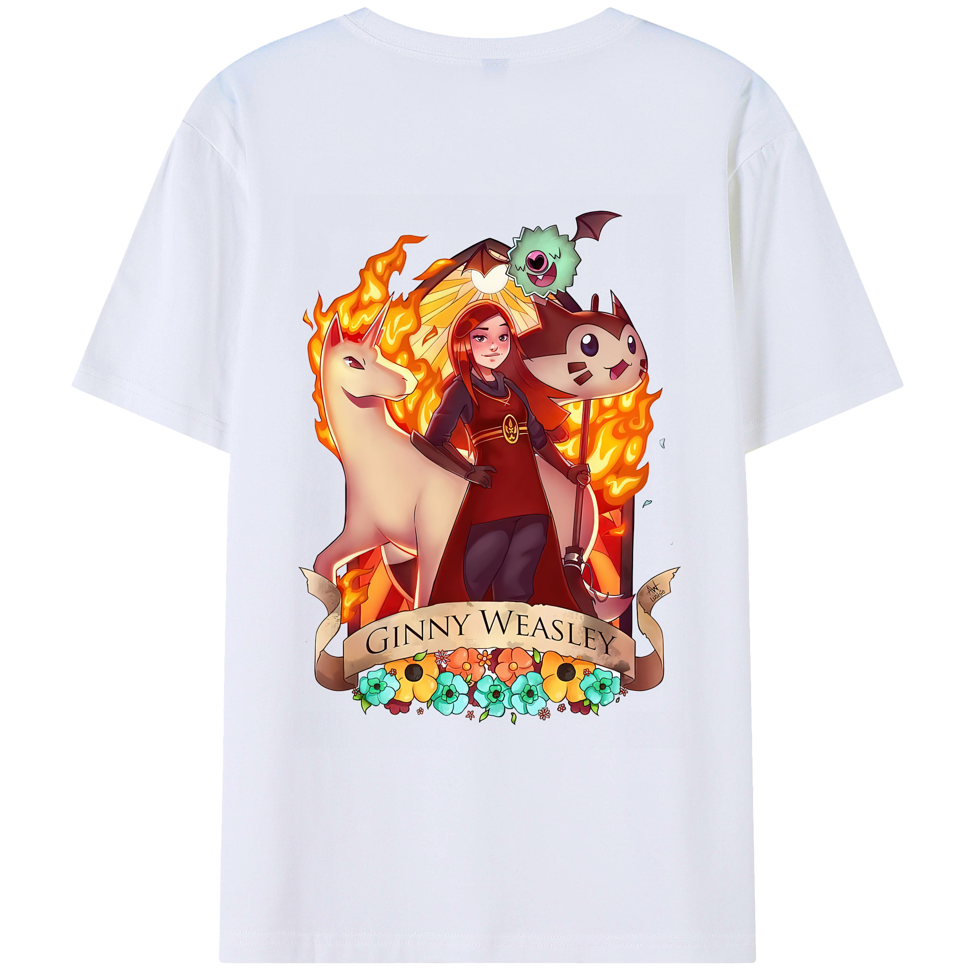 （画像用） Harry Potter ハリー・ポッターシリーズ レディース半袖Tシャツ(バックプリント)