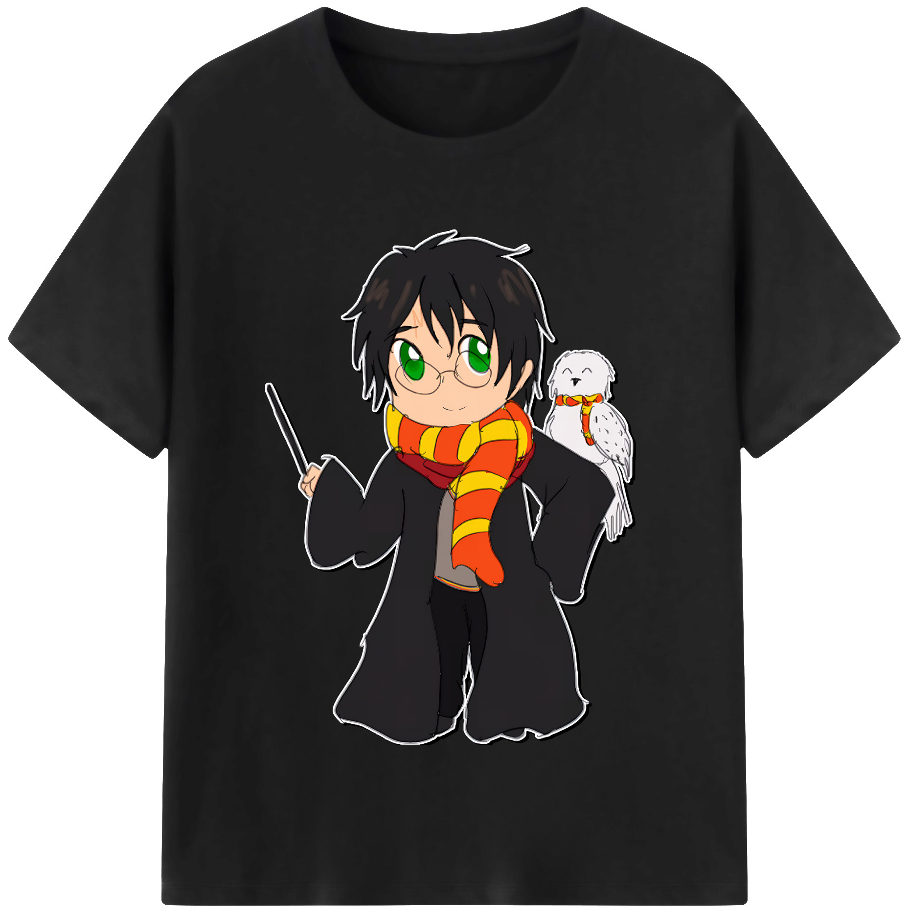 （画像用） Harry Potter ハリー・ポッターシリーズ レディースカジュアルプリントTシャツ（綿100％）