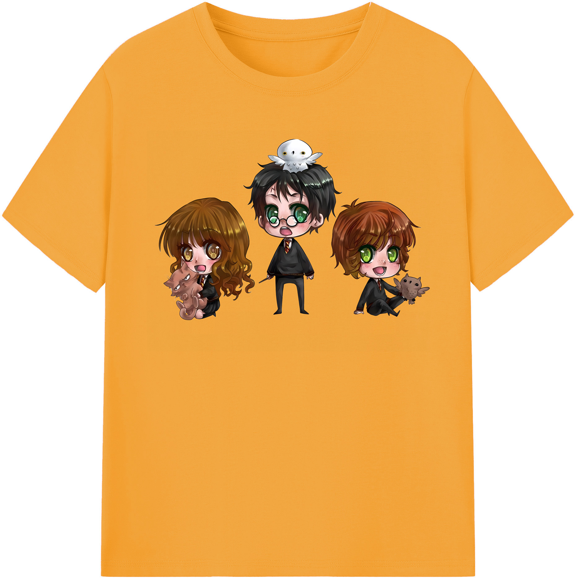 （画像用） Harry Potter ハリー・ポッターシリーズ レディースカジュアルプリントTシャツ（綿100％）