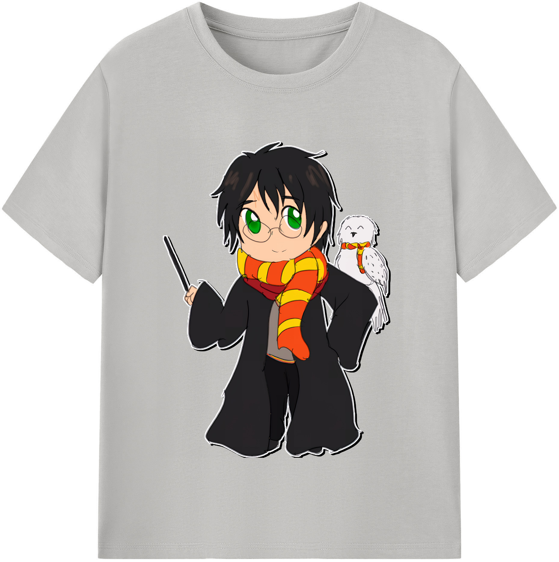（画像用） Harry Potter ハリー・ポッターシリーズ レディースカジュアルプリントTシャツ（綿100％）