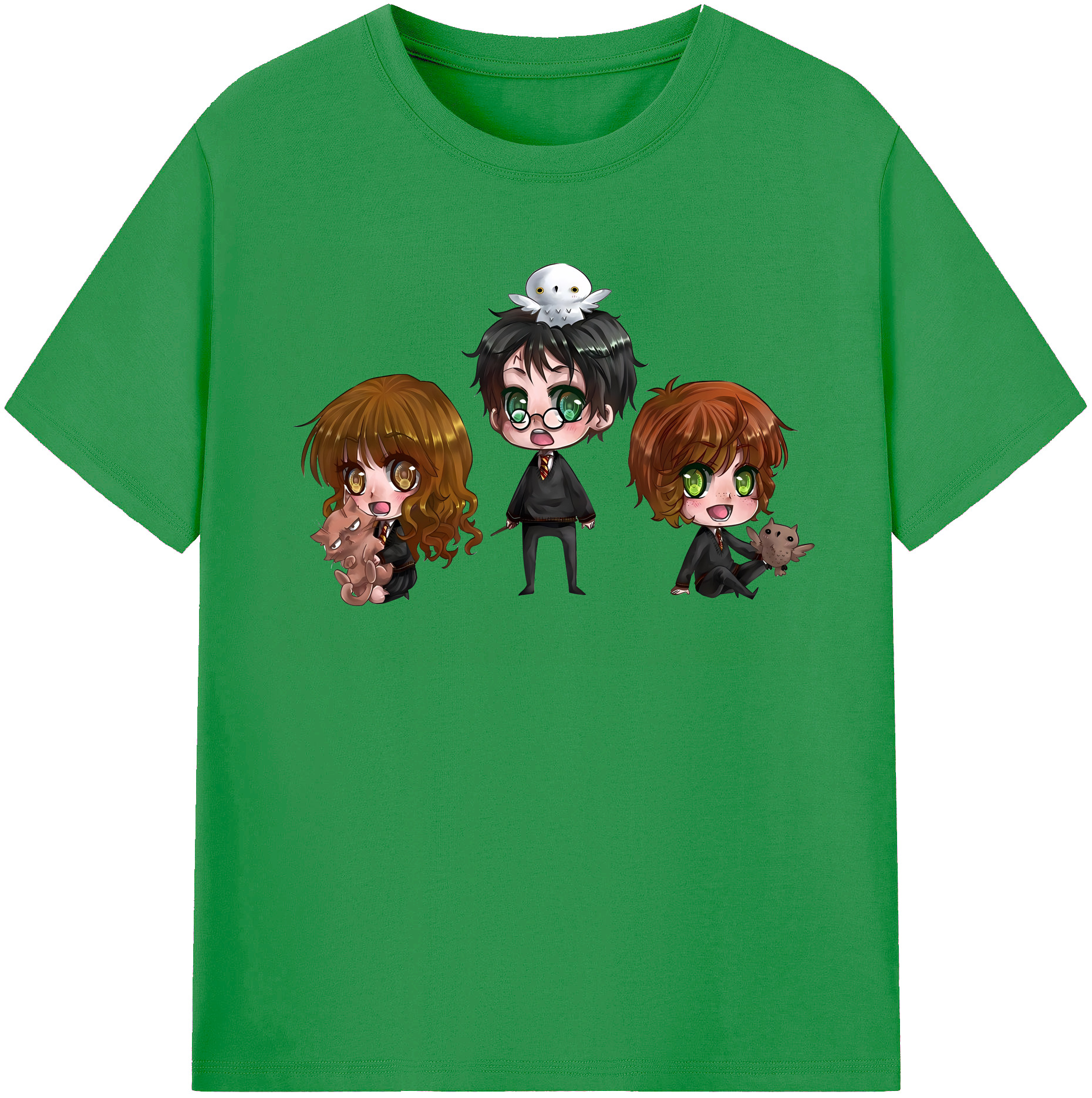 （画像用） Harry Potter ハリー・ポッターシリーズ レディースカジュアルプリントTシャツ（綿100％）