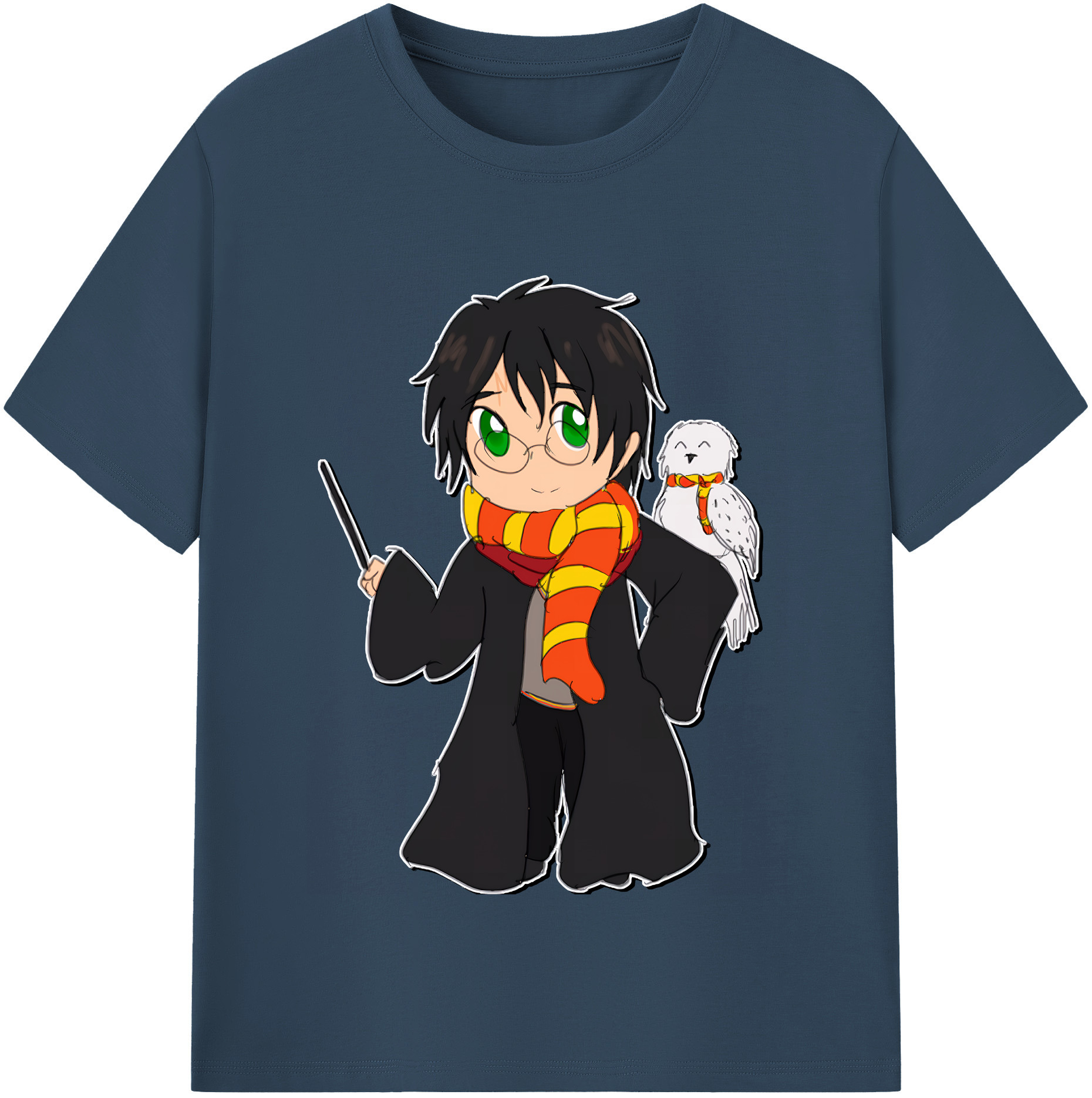 （画像用） Harry Potter ハリー・ポッターシリーズ レディースカジュアルプリントTシャツ（綿100％）