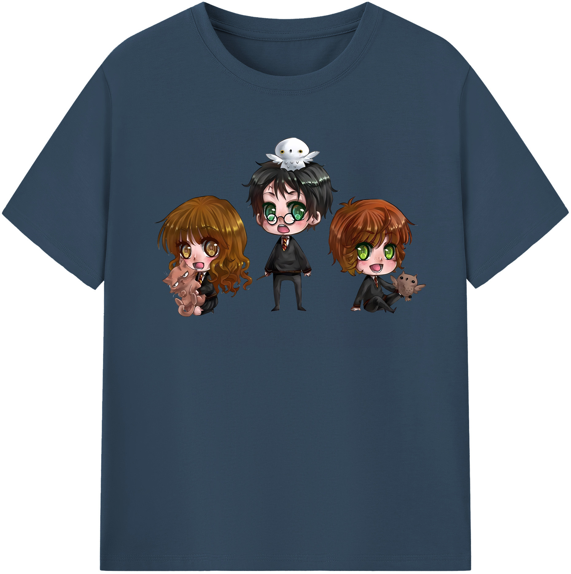 （画像用） Harry Potter ハリー・ポッターシリーズ レディースカジュアルプリントTシャツ（綿100％）