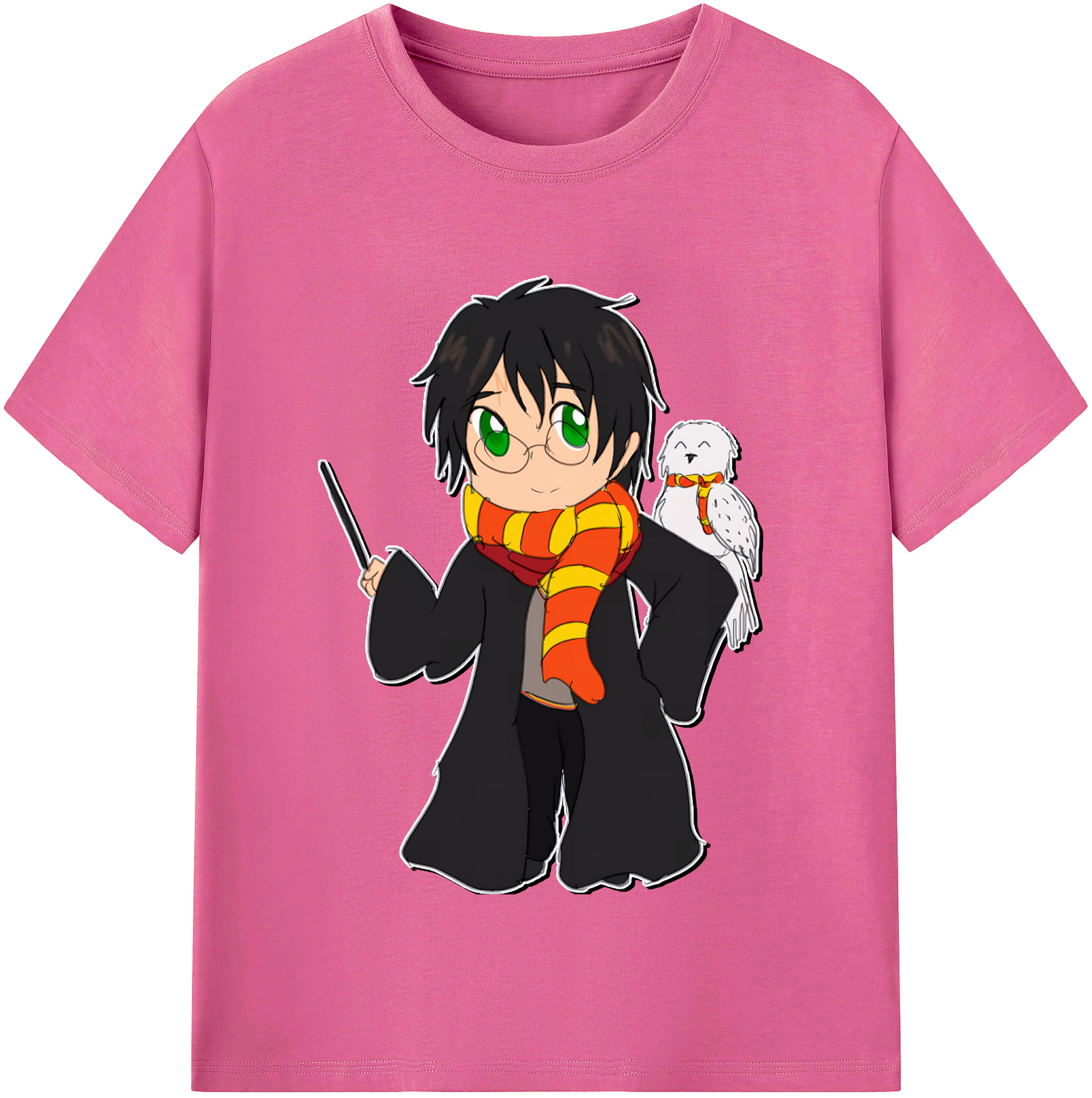 （画像用） Harry Potter ハリー・ポッターシリーズ レディースカジュアルプリントTシャツ（綿100％）
