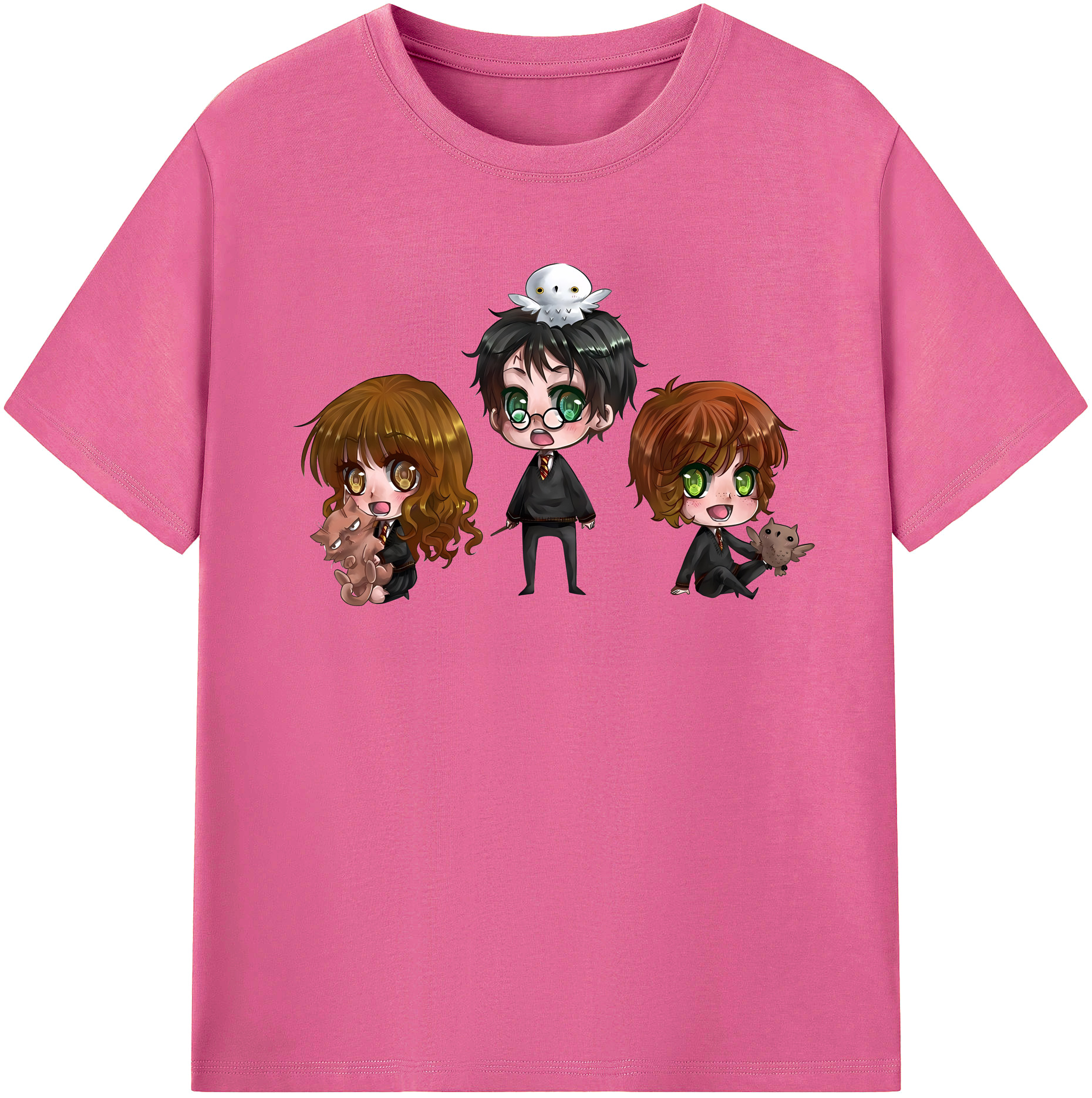 （画像用） Harry Potter ハリー・ポッターシリーズ レディースカジュアルプリントTシャツ（綿100％）