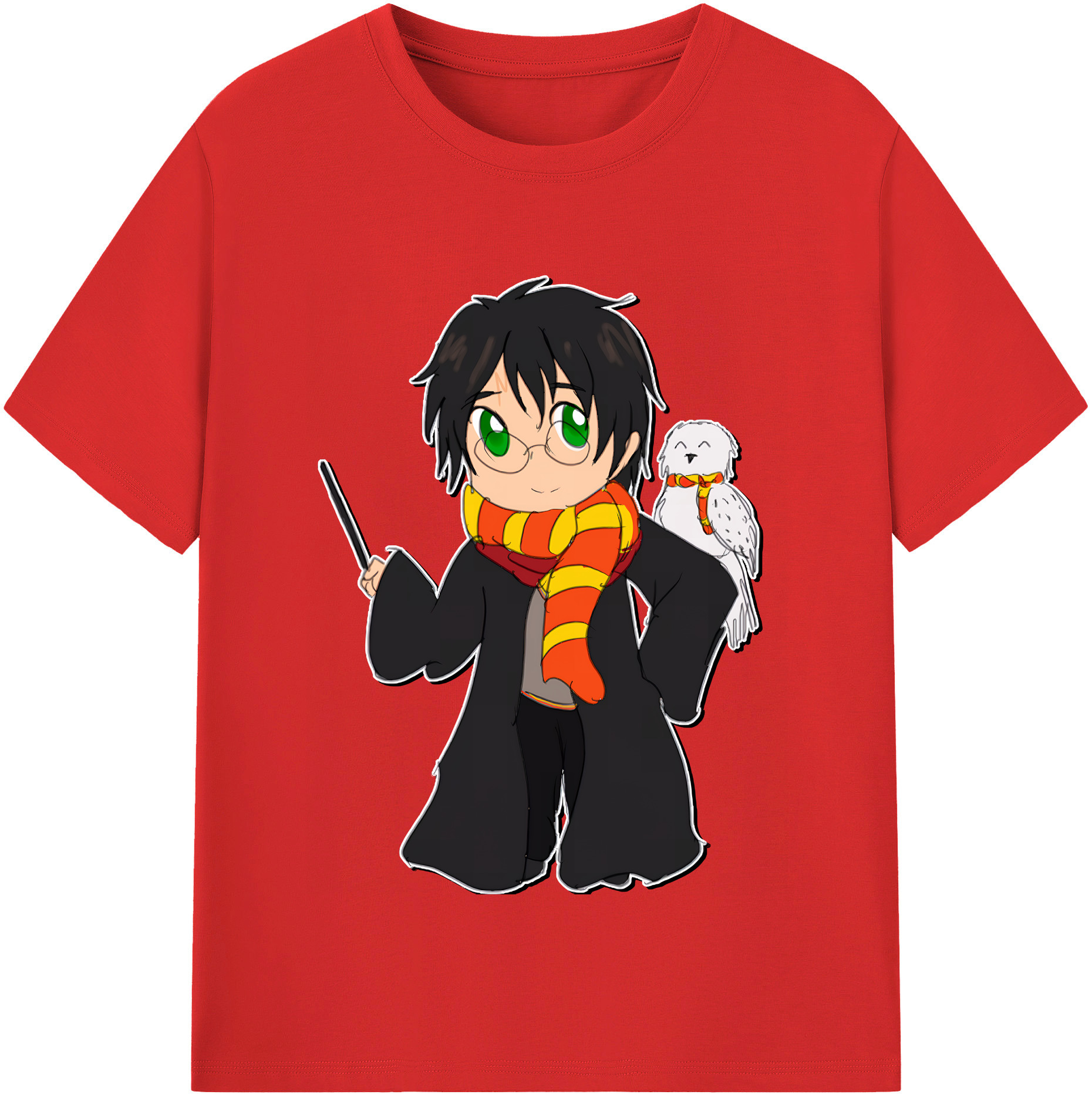 （画像用） Harry Potter ハリー・ポッターシリーズ レディースカジュアルプリントTシャツ（綿100％）